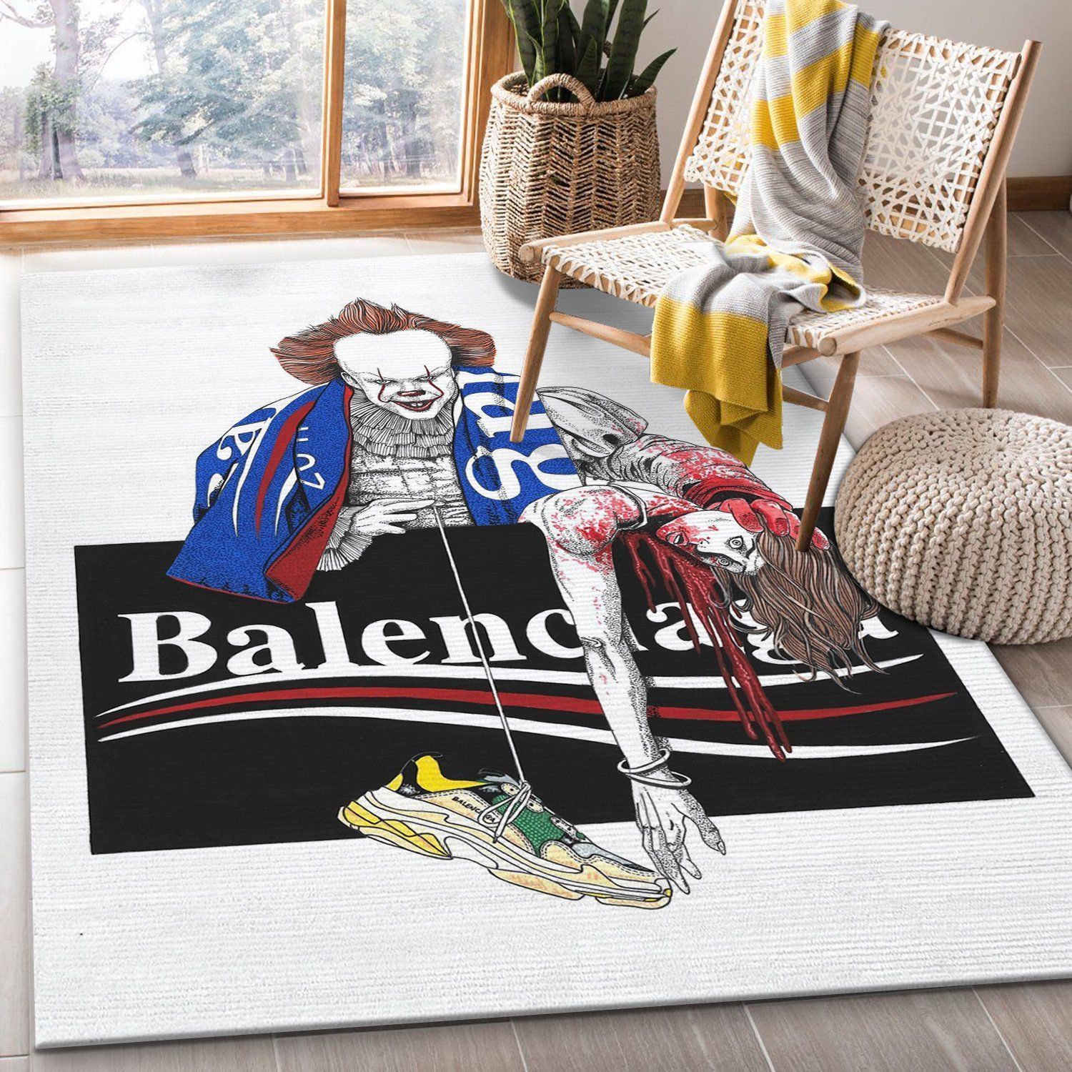Balenciaga Ft It Rugs Living Room Rug US Gift Decor - Indoor Outdoor Rugs 1