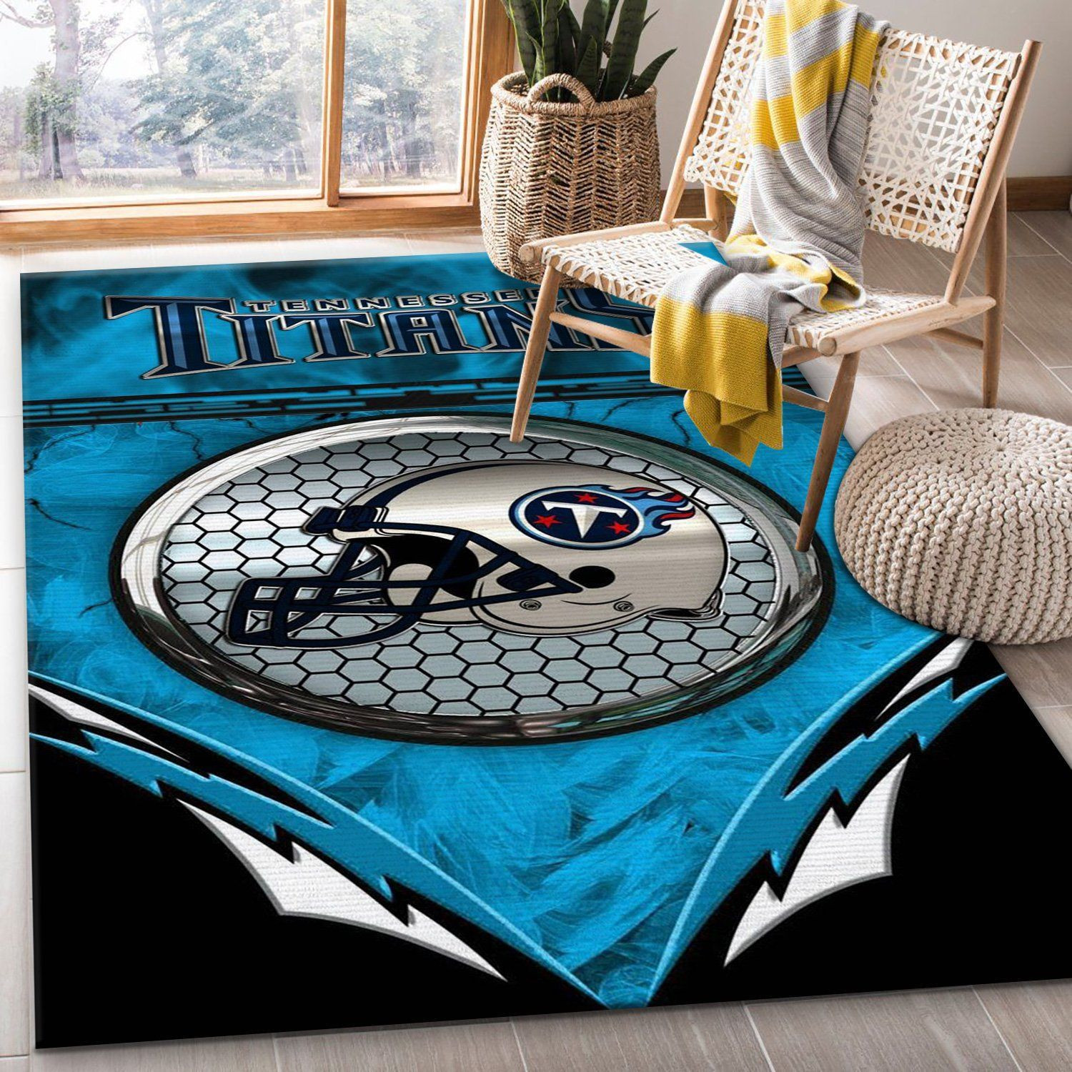 Tennessee Titans 2 NFL Christmas Gift Rug Living Room Rug Home Decor Floor Decor - Indoor Outdoor Rugs 2