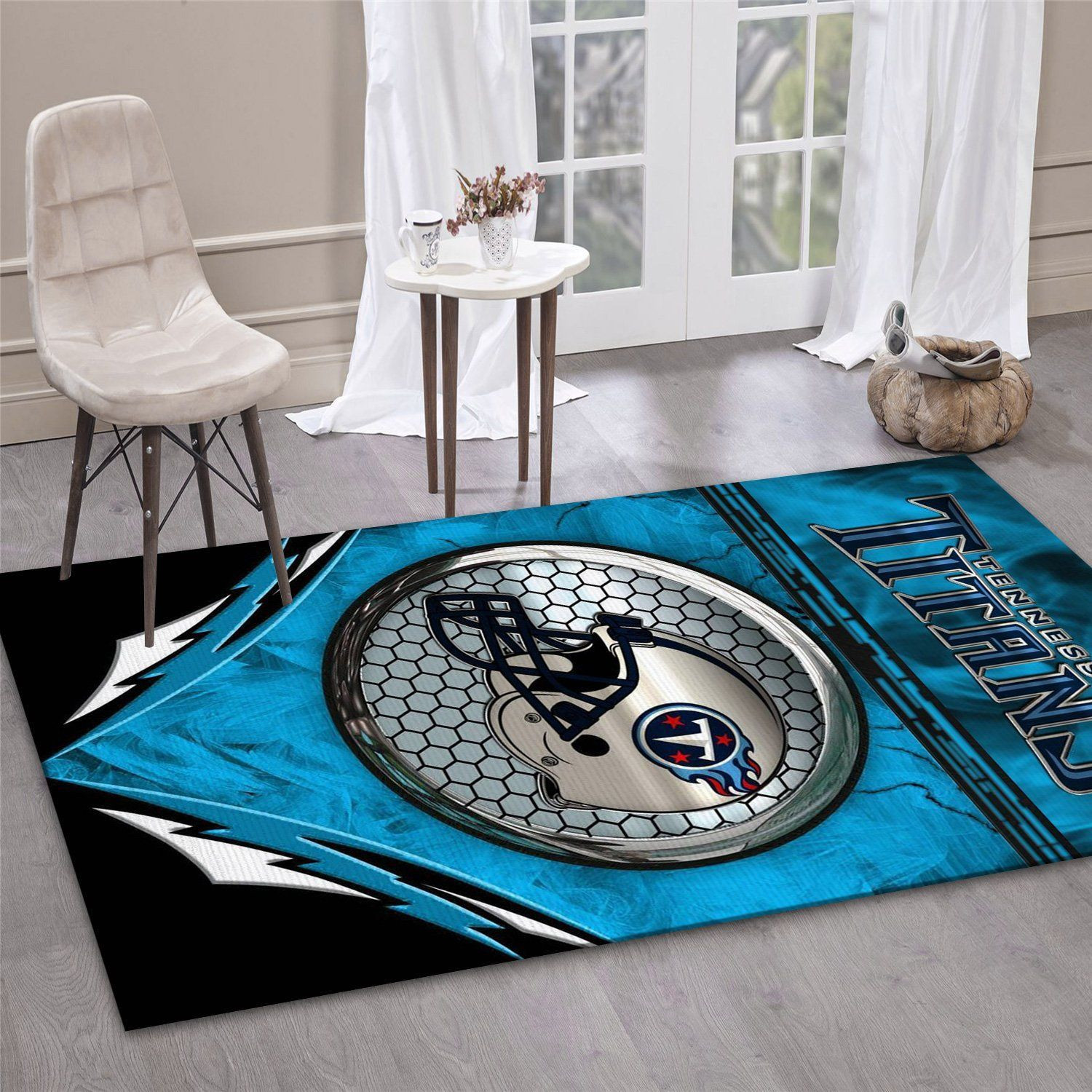 Tennessee Titans 2 NFL Christmas Gift Rug Living Room Rug Home Decor Floor Decor - Indoor Outdoor Rugs 3