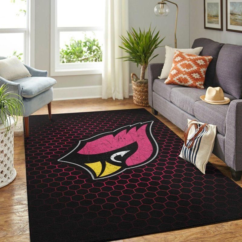 Arizona Cardinals Nfl Rug Room Carpet Sport Custom Area Floor Home Decor - Indoor Outdoor Rugs 1