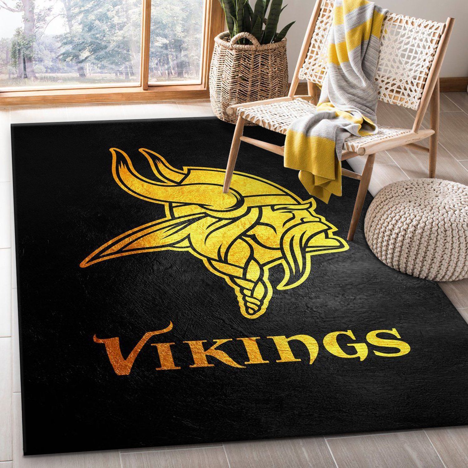 Minnesota Vikings NFL Area Rug, Living room and bedroom Rug, US Gift Decor - Indoor Outdoor Rugs 1