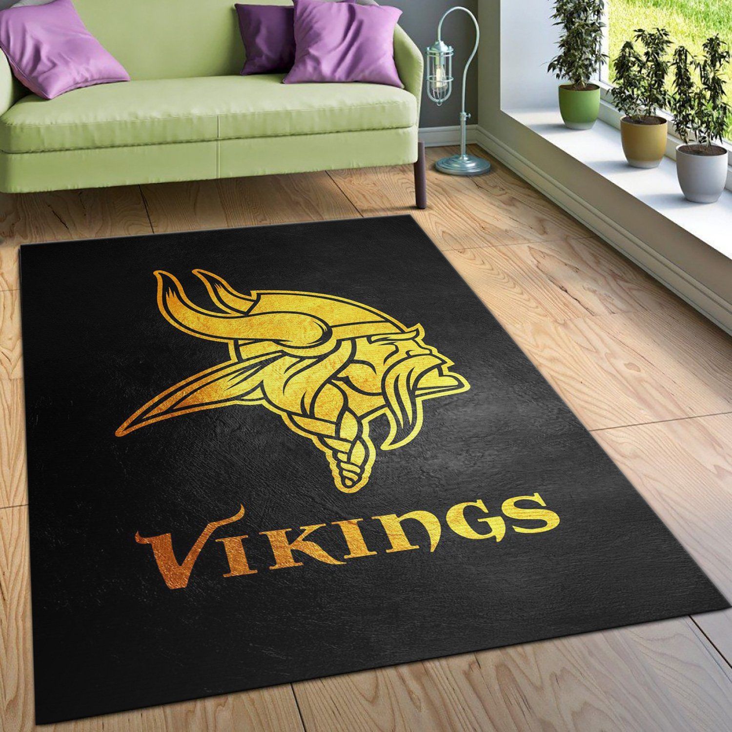 Minnesota Vikings NFL Area Rug, Living room and bedroom Rug, US Gift Decor - Indoor Outdoor Rugs 2