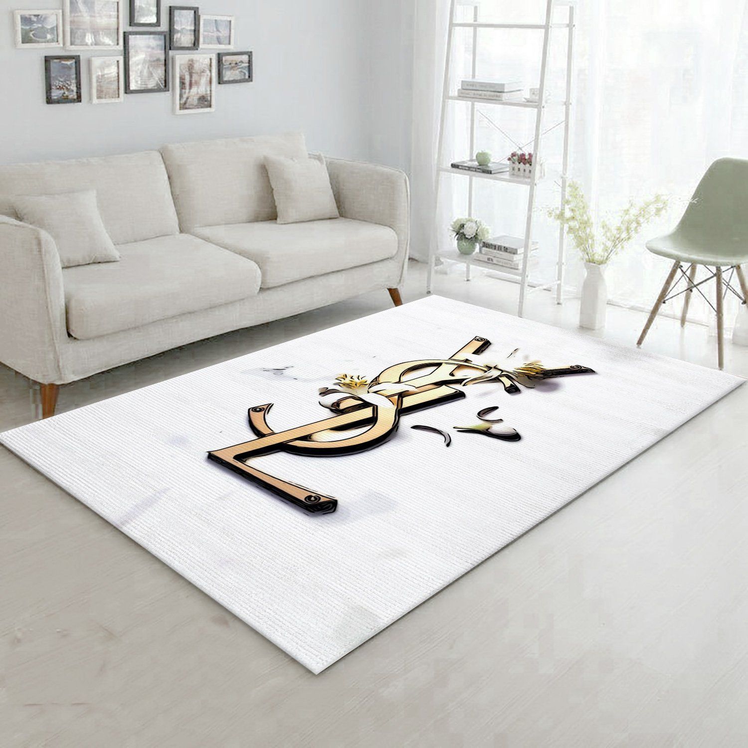 Ysl Area Rugs Living Room Rug Christmas Gift US Decor - Indoor Outdoor Rugs 3