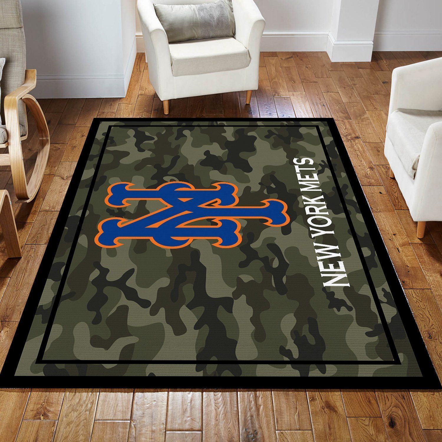 New York Mets MLB Baseball Area Rug MLB251089 Baseball Floor Decor The US Decor - Indoor Outdoor Rugs 3