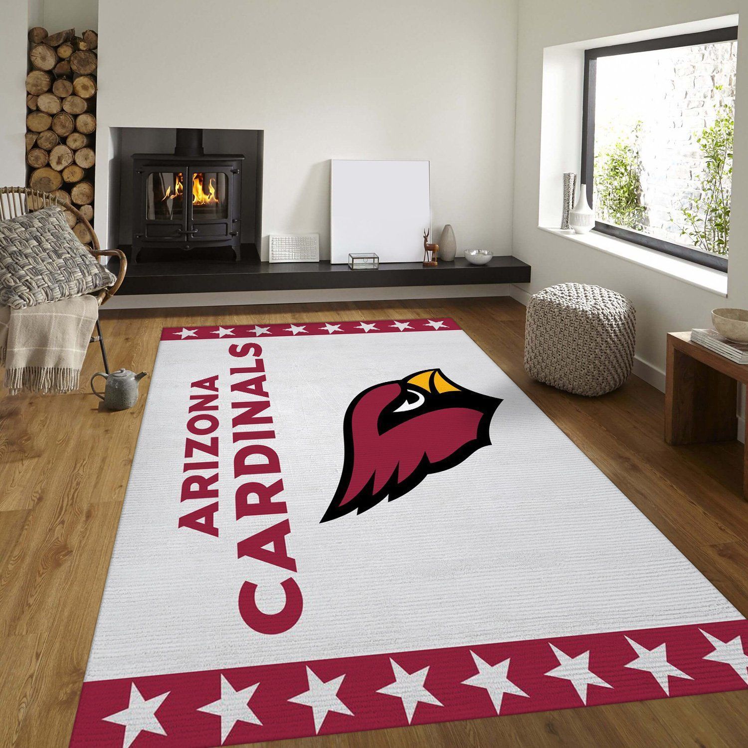 Arizona Cardinals Banner Nfl Area Rug Bedroom Rug Home Decor Floor Decor - Indoor Outdoor Rugs 3