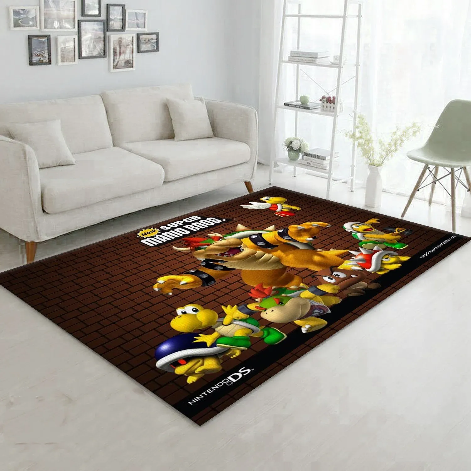 Mario Ver9 Area Rug For Christmas Living Room Rug Family Gift US Decor - Indoor Outdoor Rugs 2