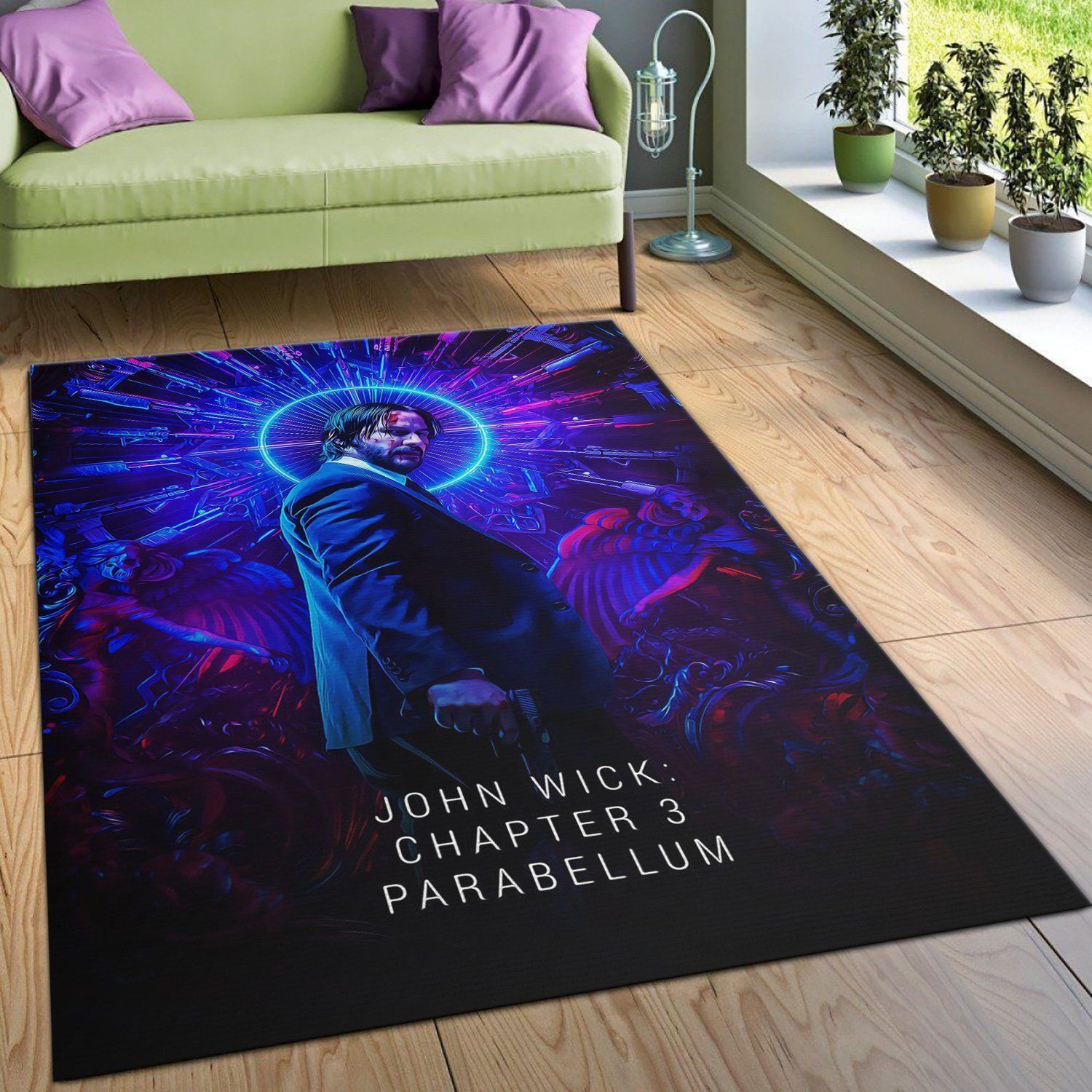John Wick Chapter 3 2019 Area Rug Art Painting Movie Rugs Home US Decor - Indoor Outdoor Rugs 3