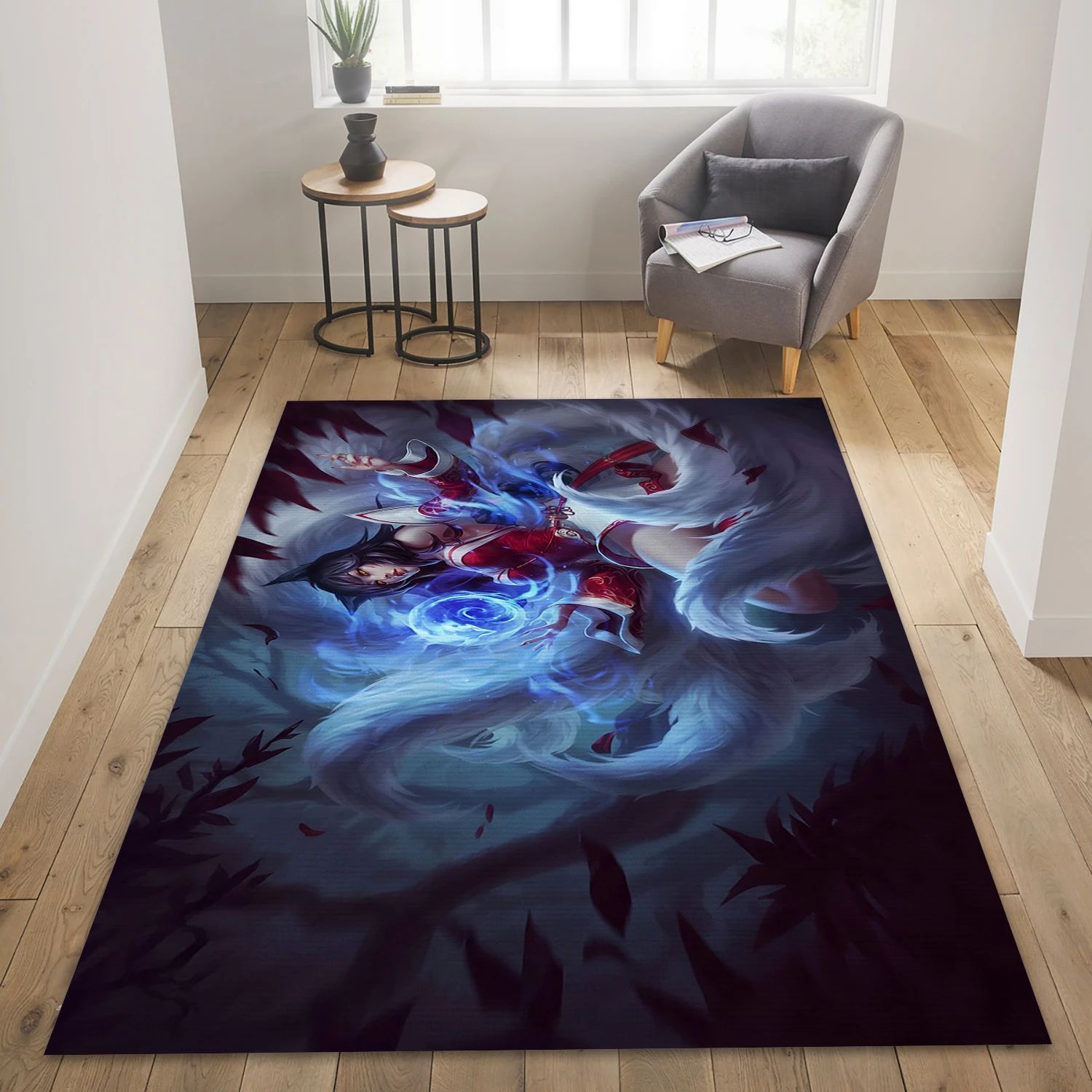 Ahri League Of Legends Game Area Rug Carpet, Bedroom Rug - US Decor - Indoor Outdoor Rugs 2