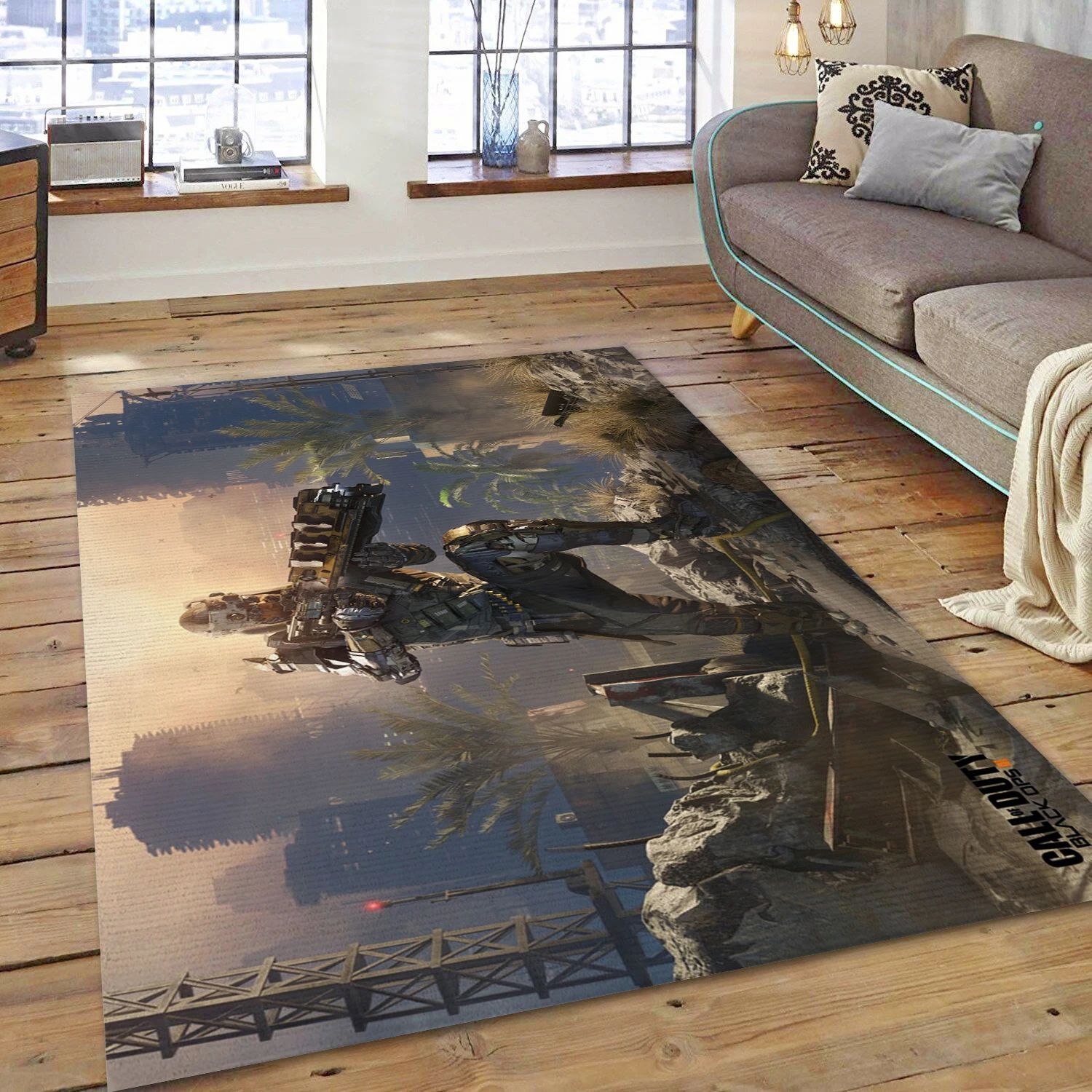 Call Of Duty Black Ops Iii Video Game Reangle Rug, Area Rug - Christmas Gift Decor - Indoor Outdoor Rugs 3