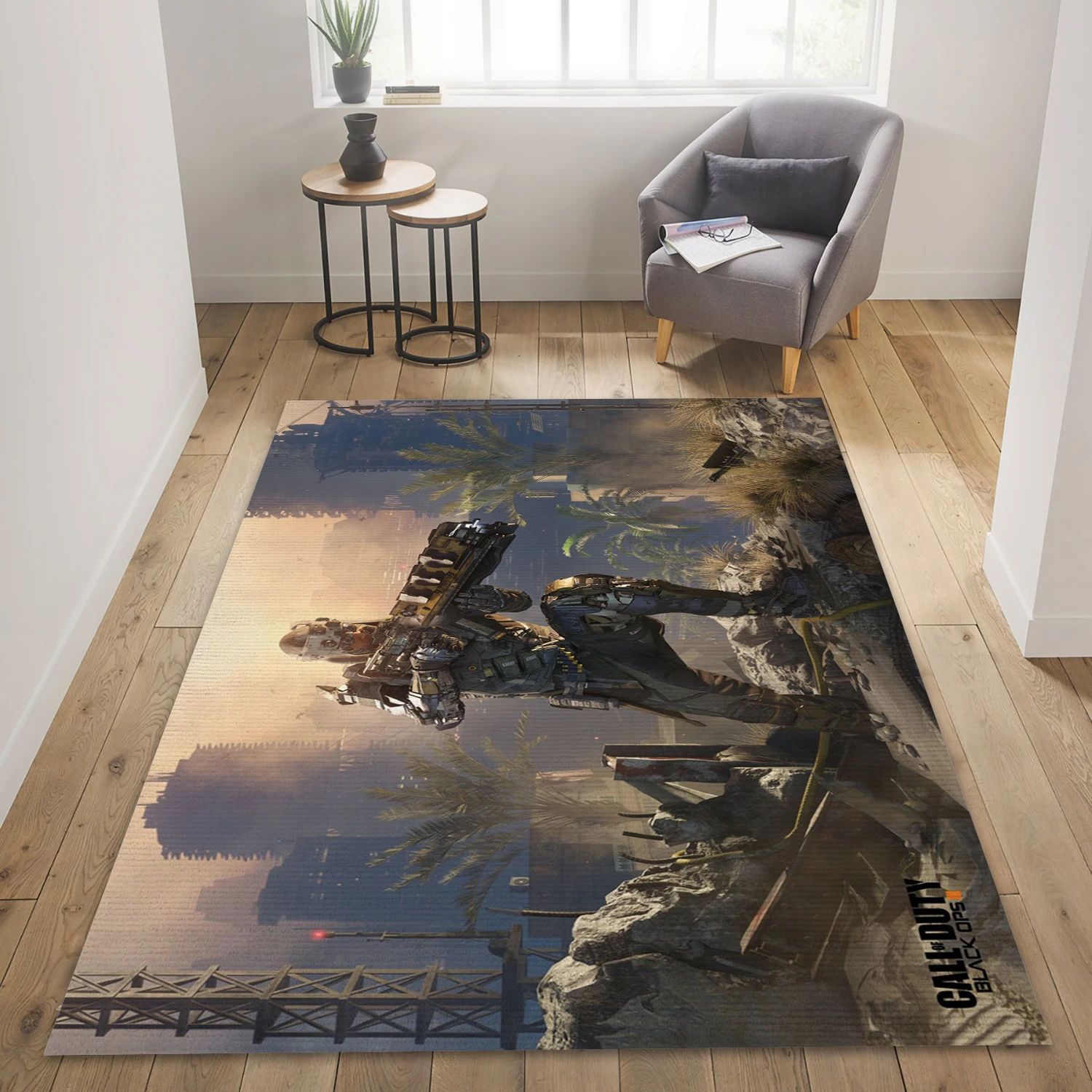 Call Of Duty Black Ops Iii Video Game Reangle Rug, Area Rug - Christmas Gift Decor - Indoor Outdoor Rugs 1