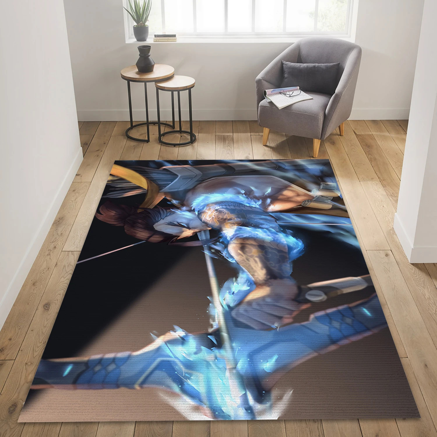 Hanzo Overwatch Gaming Area Rug, Living Room Rug - Family Gift US Decor - Indoor Outdoor Rugs 2