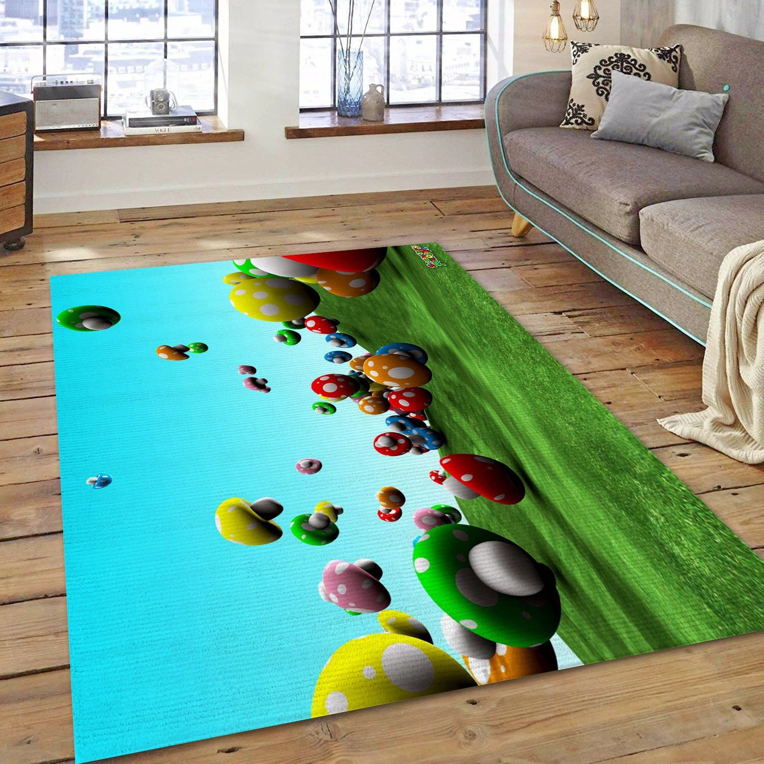 Mario Video Game Area Rug For Christmas, Bedroom Rug - Christmas Gift Decor - Indoor Outdoor Rugs 3