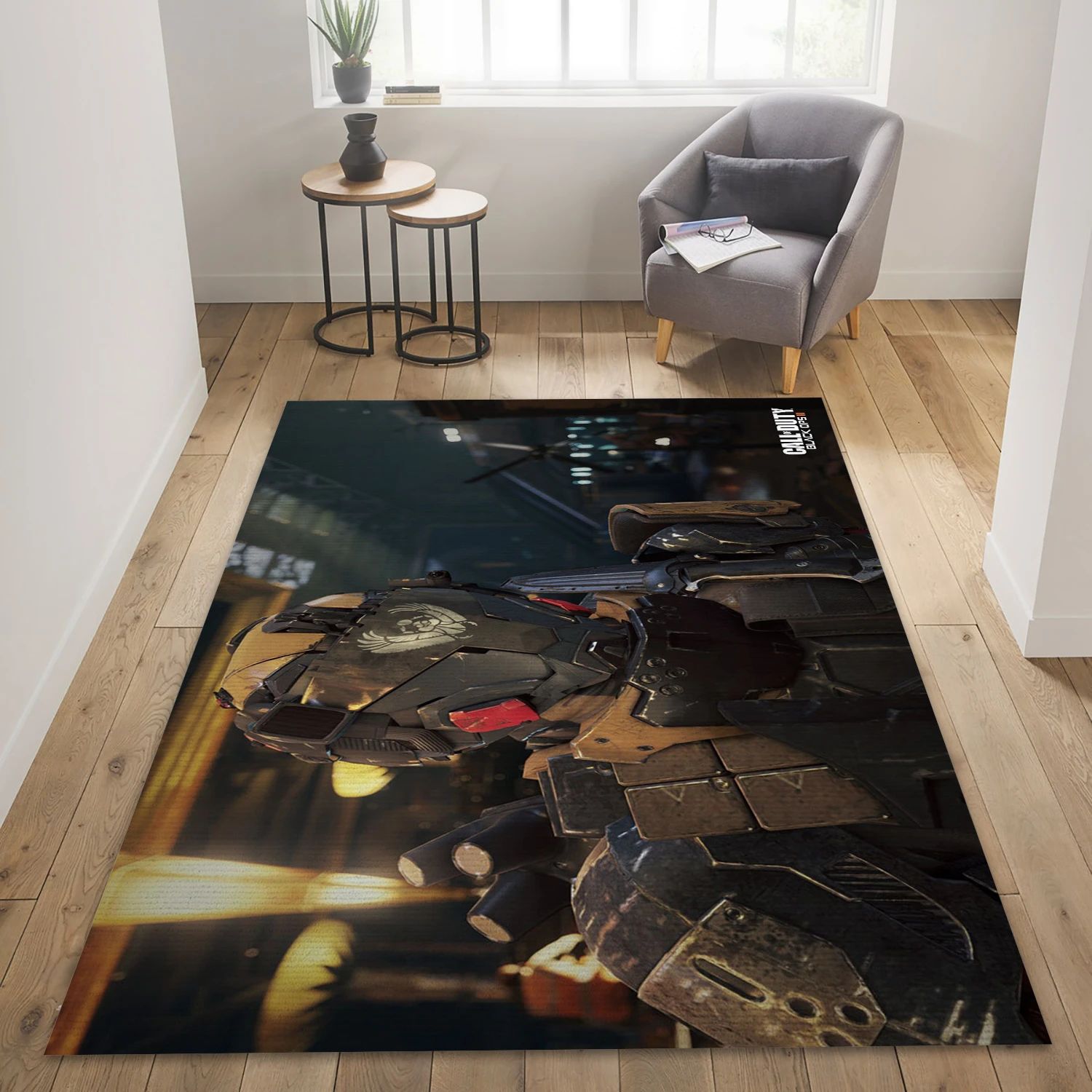 Call Of Duty Black Ops Iii Video Game Reangle Rug, Living Room Rug - US Decor - Indoor Outdoor Rugs 1