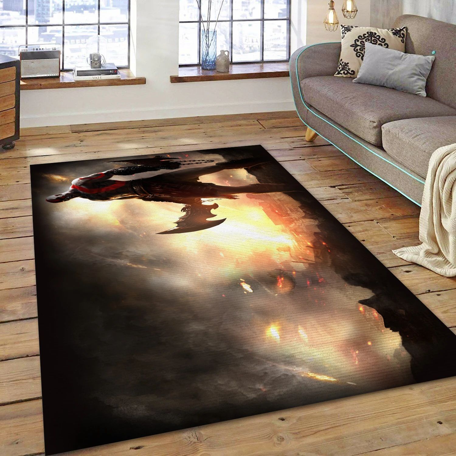God Of War Video Game Area Rug For Christmas, Bedroom Rug - Christmas Gift Decor - Indoor Outdoor Rugs 1