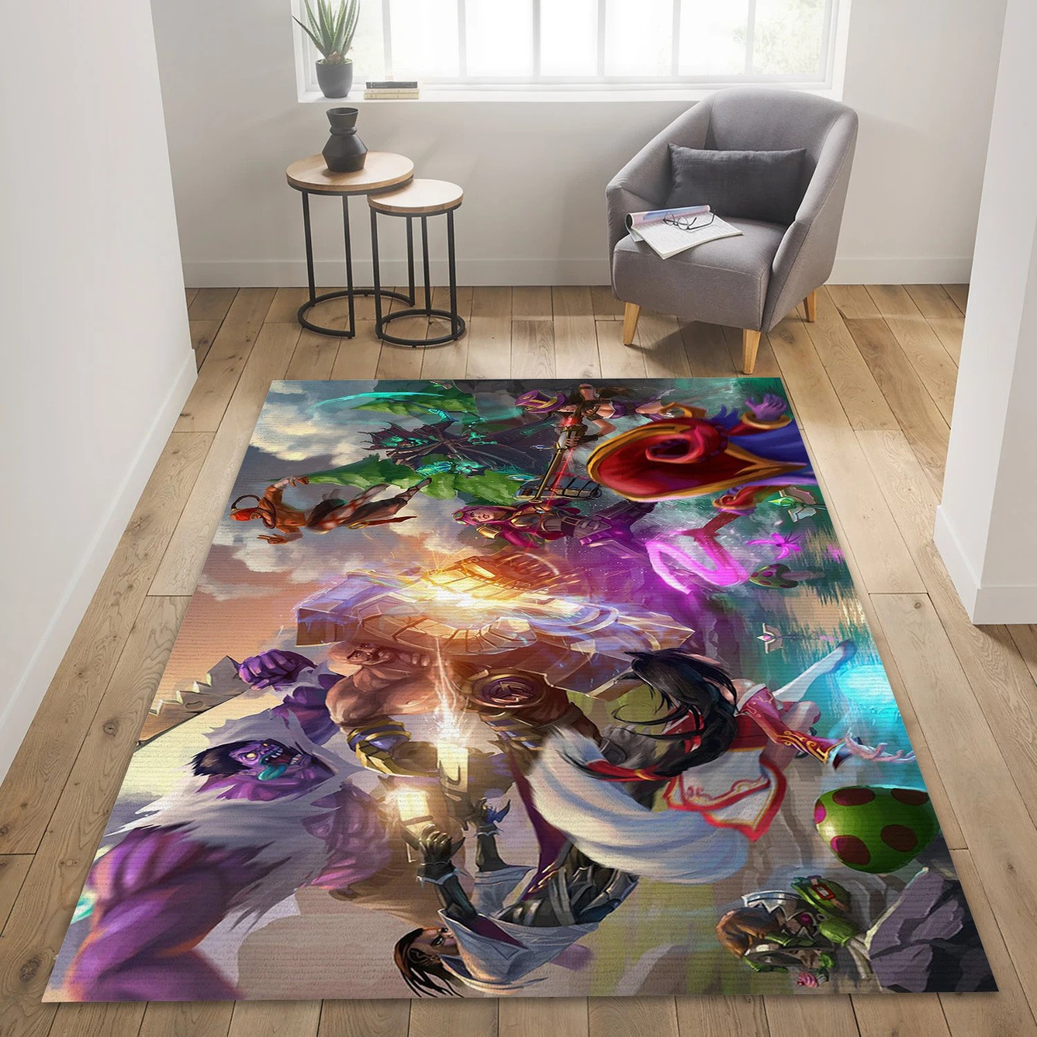Lucian Lee Sin And Thresh League Of Legends Video Game Reangle Rug, Living Room Rug - US Decor - Indoor Outdoor Rugs 2