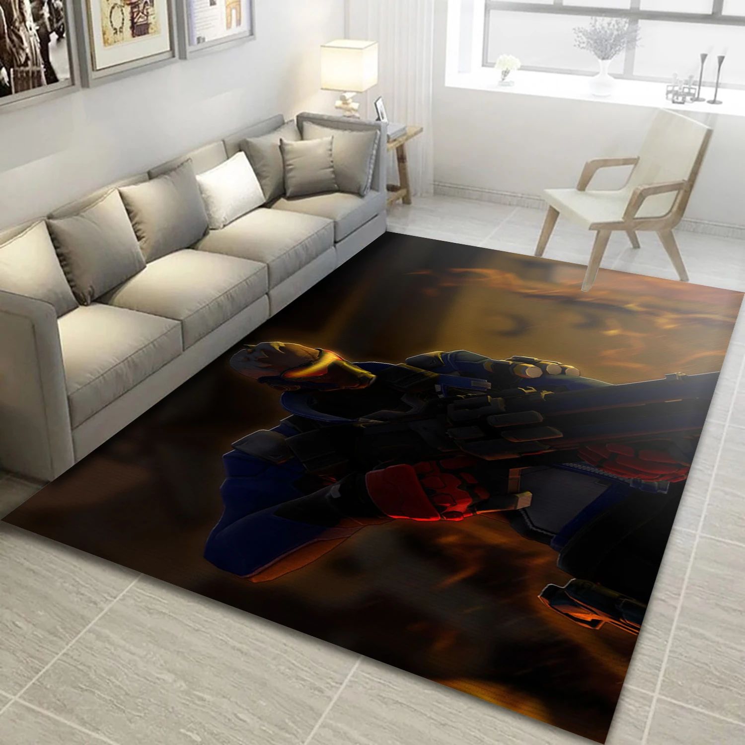 Overwatch Game Area Rug Carpet, Living Room Rug - US Decor - Indoor Outdoor Rugs 1