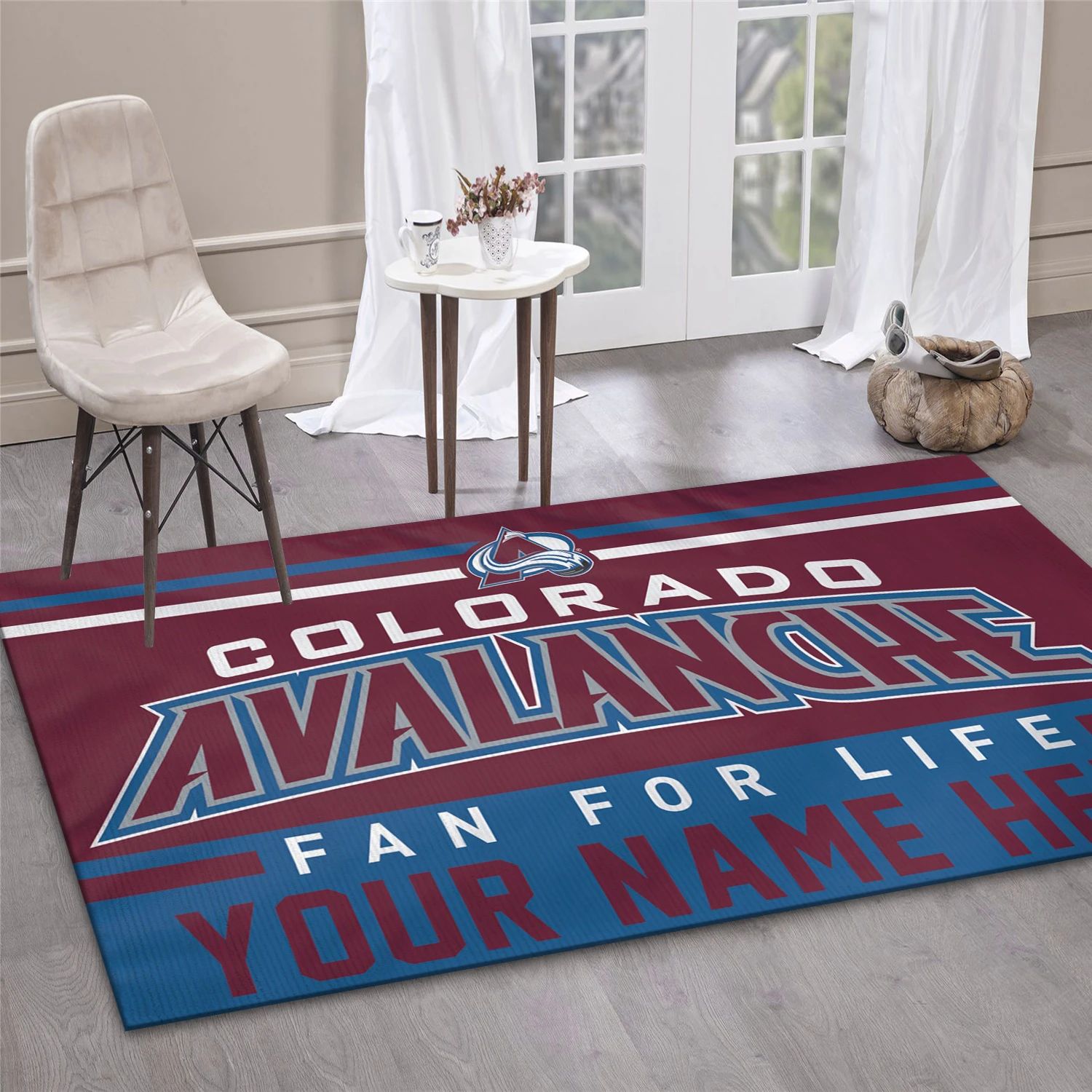 Colorado Avalanche Personal NHL Area Rug Carpet, Sport Living Room Rug - Home Decor - Indoor Outdoor Rugs 1