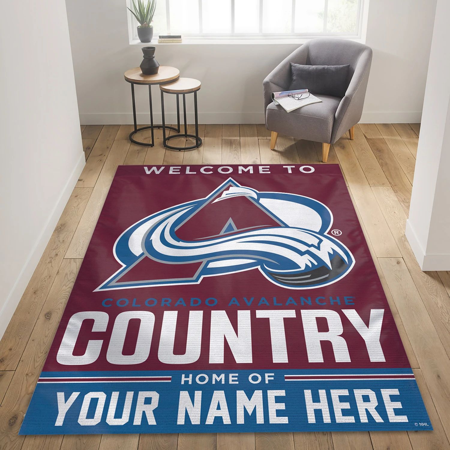 Colorado Avalanche Personal NHL Area Rug, Sport Living Room Rug - Home Decor - Indoor Outdoor Rugs 1