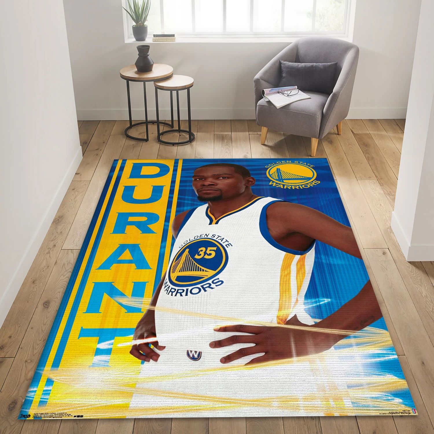 Kevin Durant Golden State Warriors NBA Area Rug For Christmas, Living Room Rug - Home Decor - Indoor Outdoor Rugs 1