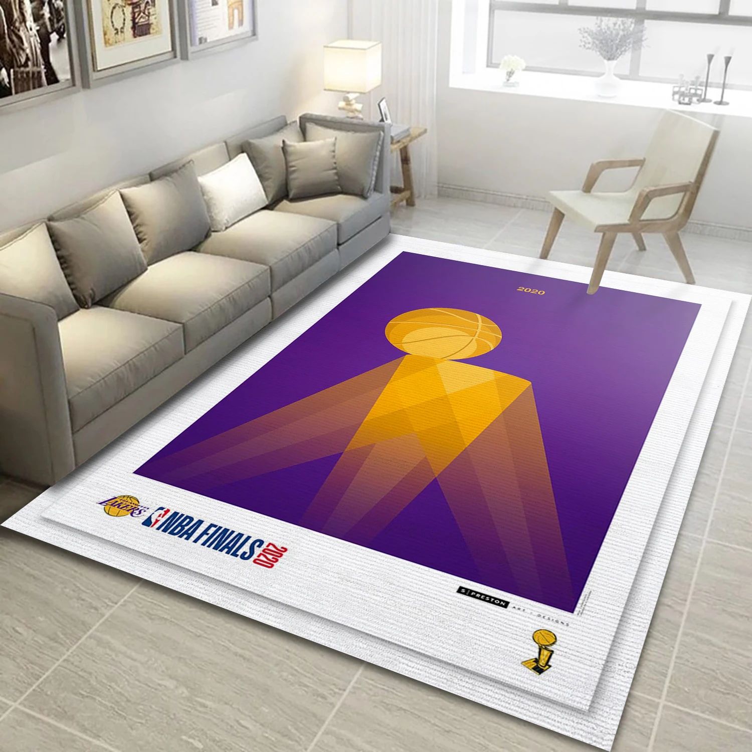 Los Angeles Lakers Nba Finals Champions NBA Area Rug Carpet, Living Room Rug - Home Decor - Indoor Outdoor Rugs 1