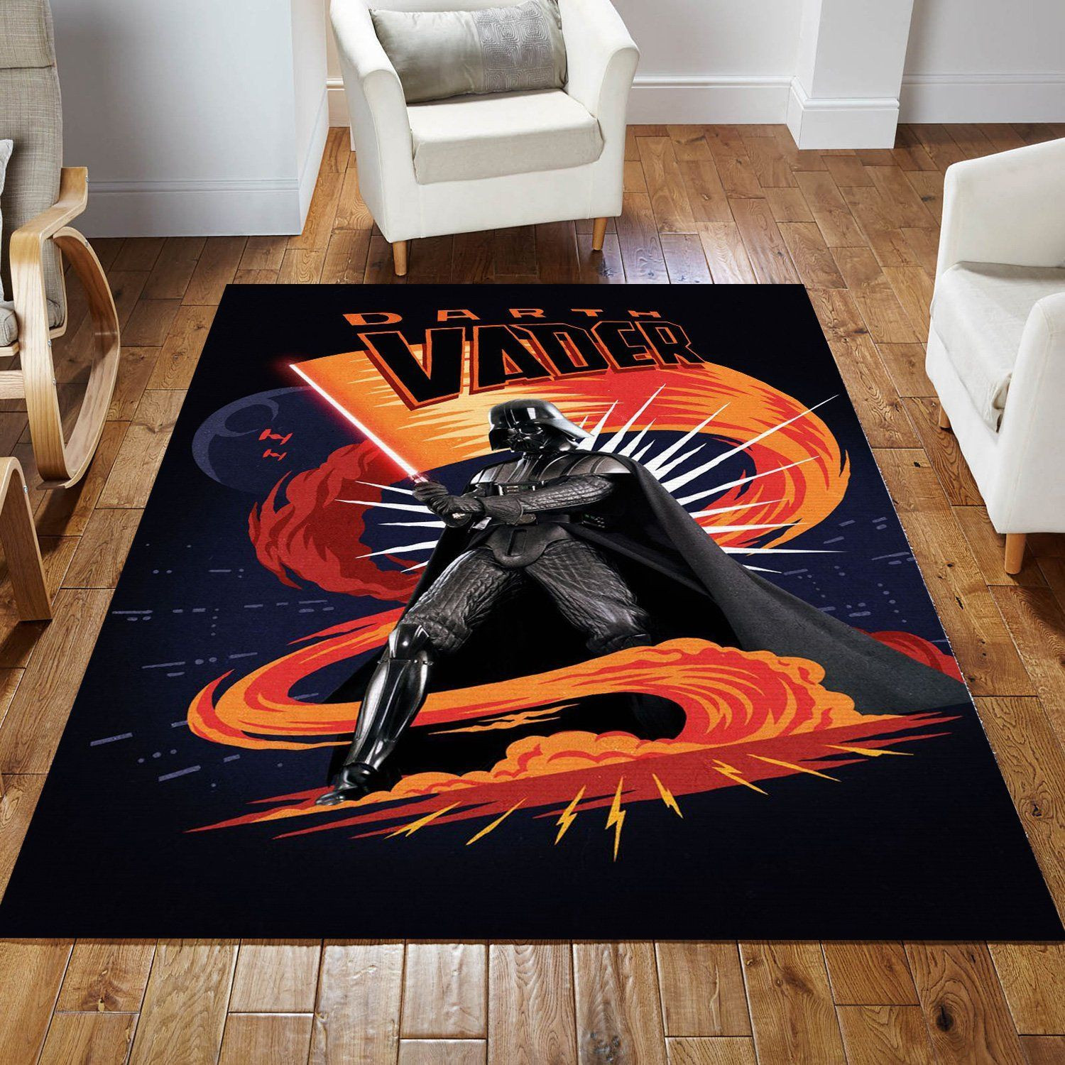 Vader Area Rug Star Wars Funky Explosions Family Gift US Decor - Indoor Outdoor Rugs 3