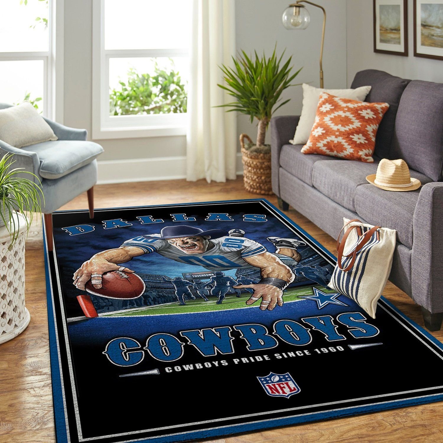 Dallas Cowboys Nfl Team Pride Nice Gift Home Decor Rectangle Area Rug - Indoor Outdoor Rugs 2