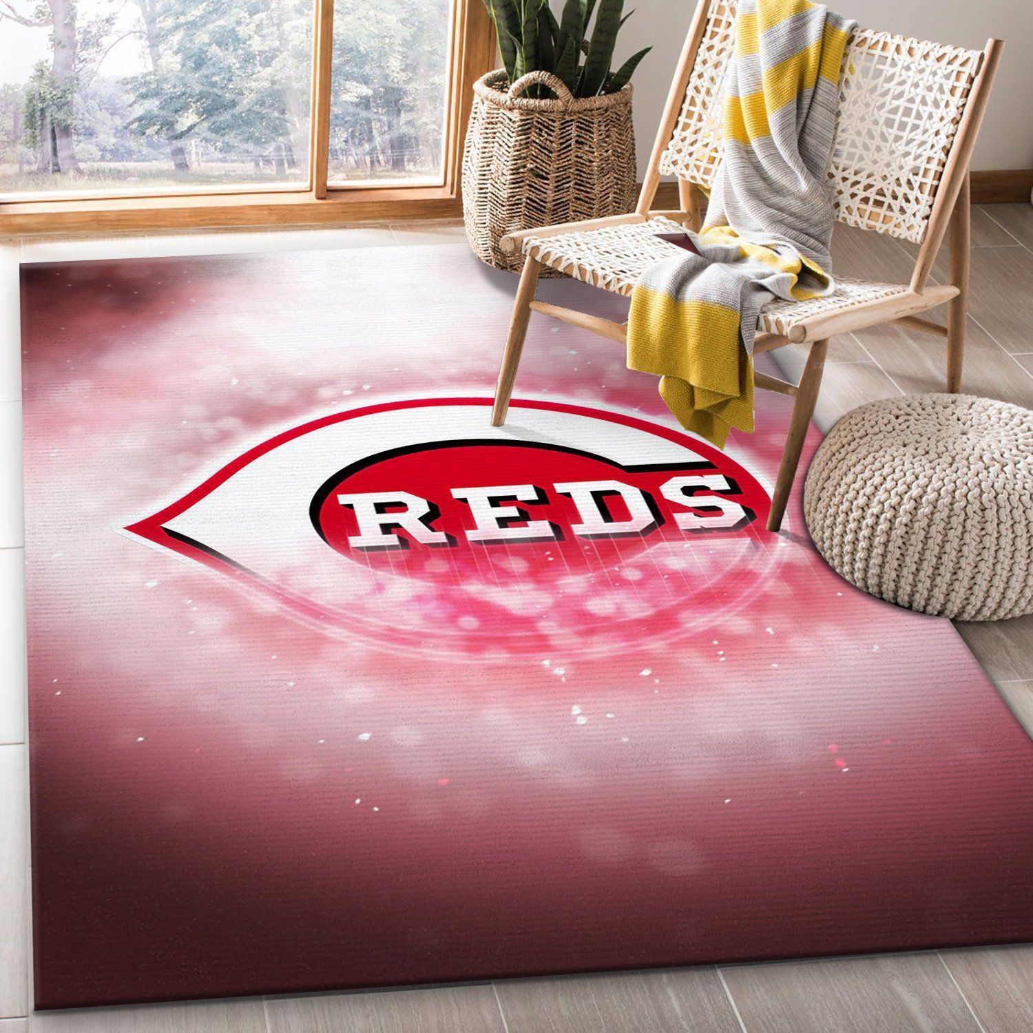 Cincinnati Reds NFL Rug Living Room Rug Home Decor Floor Decor - Indoor Outdoor Rugs 1