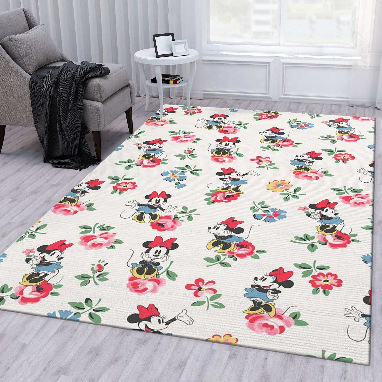 Minnie Mouse Ver2 Rug Living Room Rug Home US Decor - Indoor Outdoor Rugs 1
