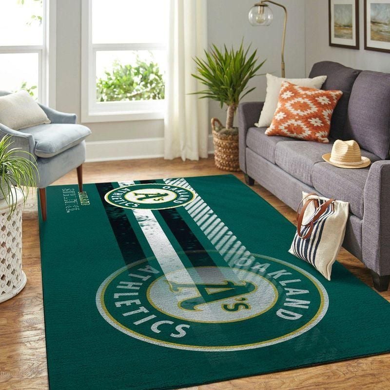 Oakland Athletics Mlb Rug Room Carpet Sport Custom Area Floor Home Decor - Indoor Outdoor Rugs 1