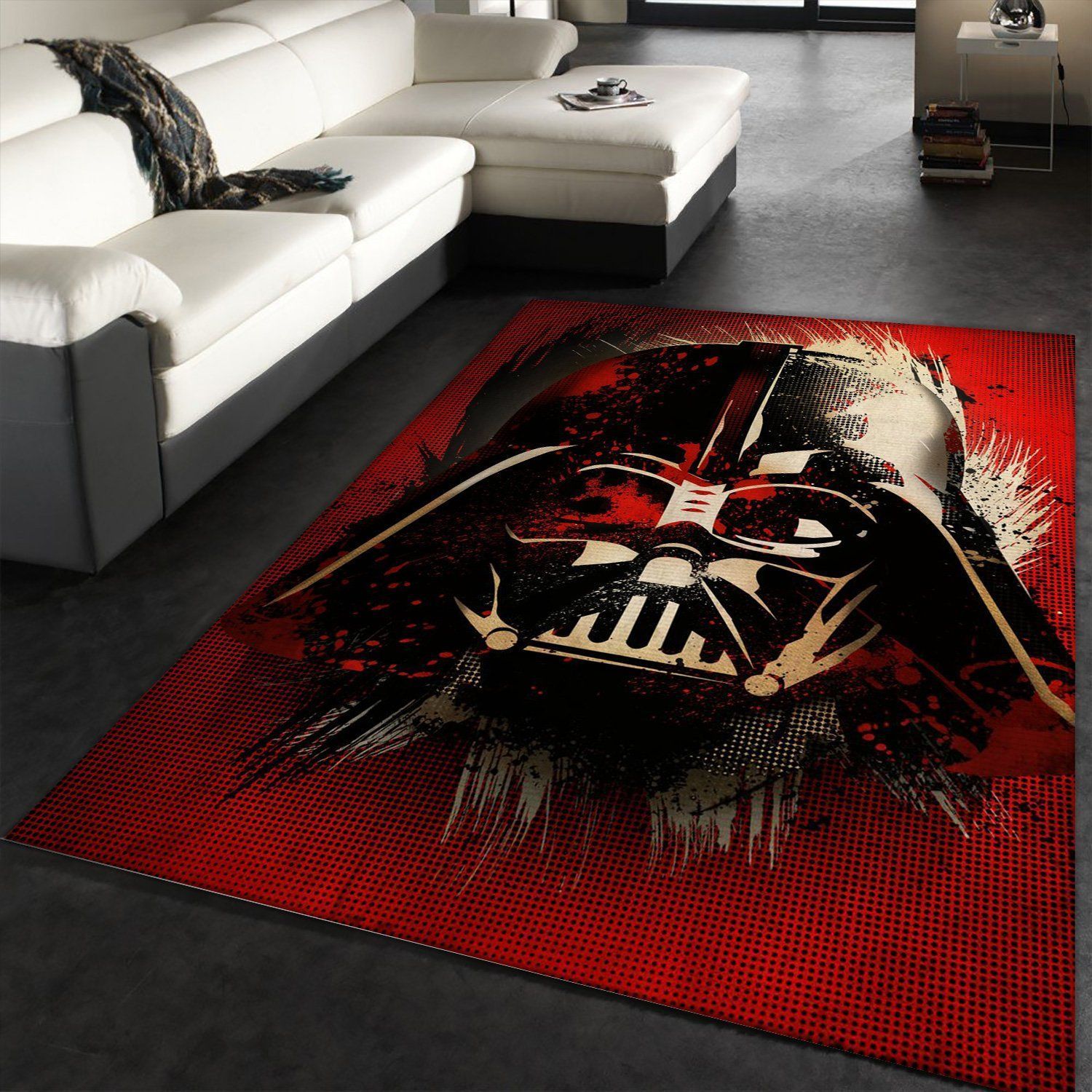 Vader Splatter Star Wars Movie Rug Star Wars Visions Of Darth Vader Rug Home Decor Floor Decor - Indoor Outdoor Rugs 1