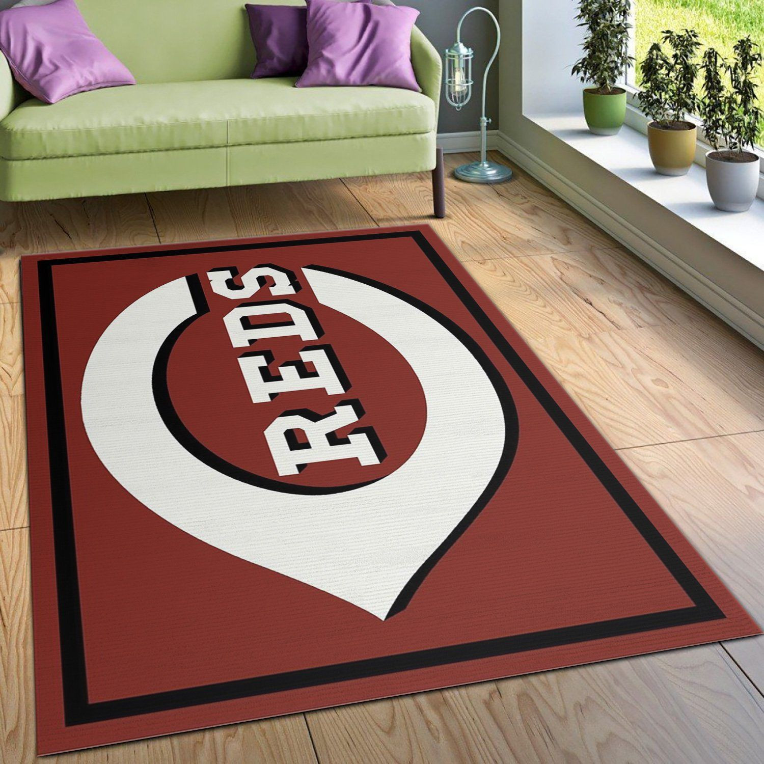 Cincinnati Reds Imperial Spirit MLB Rug Area Rug, Living room and bedroom Rug, Family Gift US Decor - Indoor Outdoor Rugs 3
