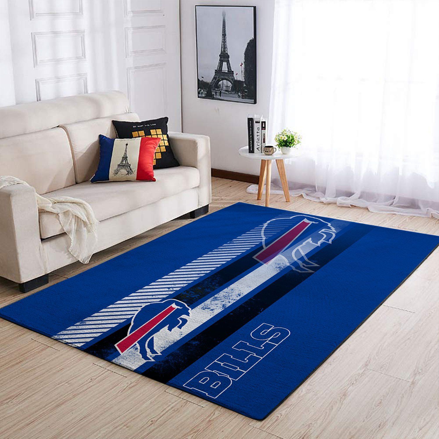 Buffalo Bills Nfl Team Logo Nice Gift Home Decor Rectangle Area Rug - Indoor Outdoor Rugs 2