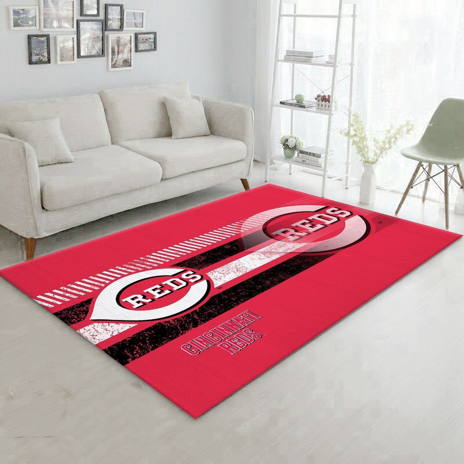 Cincinnati Reds MLB Rug Room Carpet Sport Custom Area Floor Home Decor - Indoor Outdoor Rugs 1