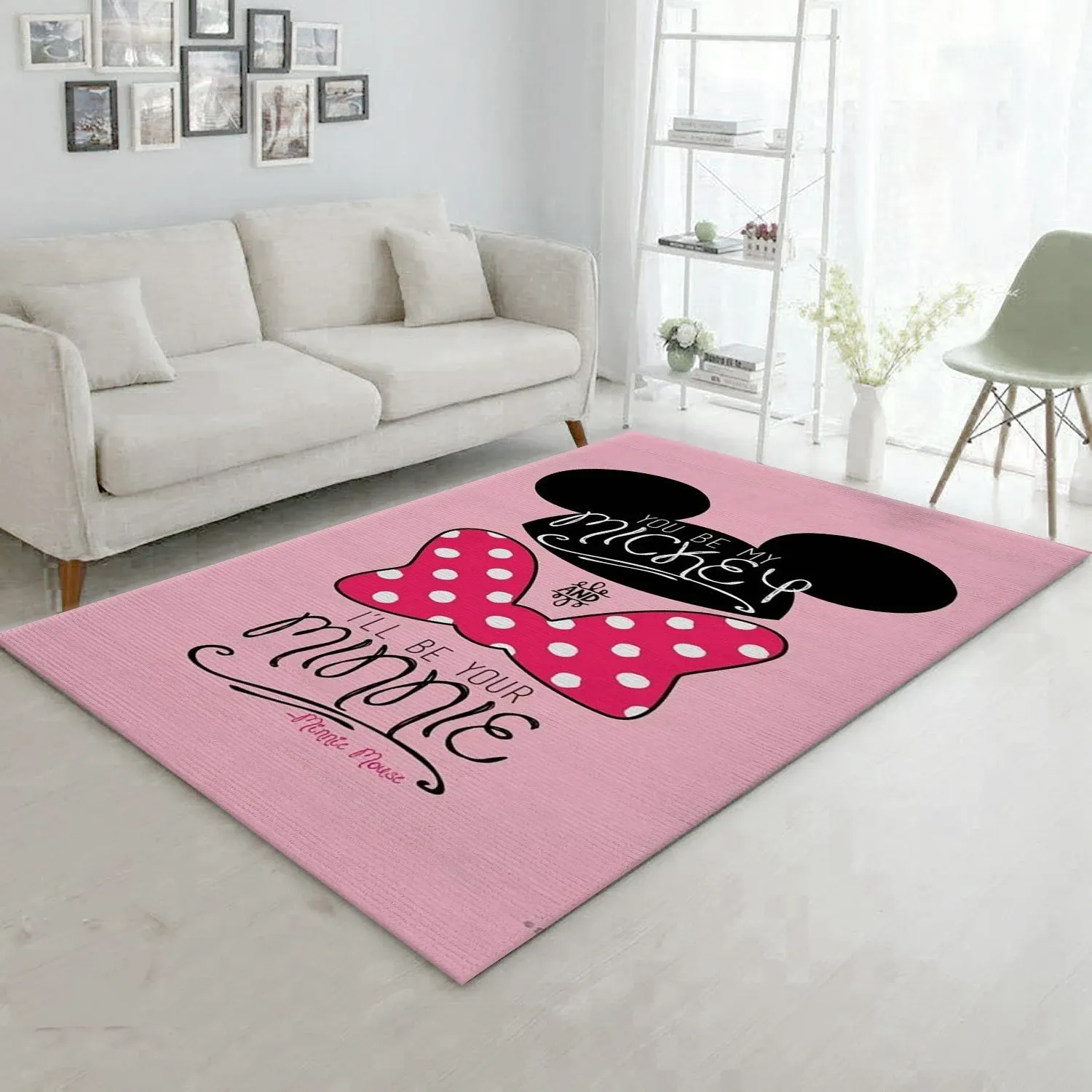 Mickey Minnie Mouse Disney Rug Bedroom Christmas Gift US Decor - Indoor Outdoor Rugs 2