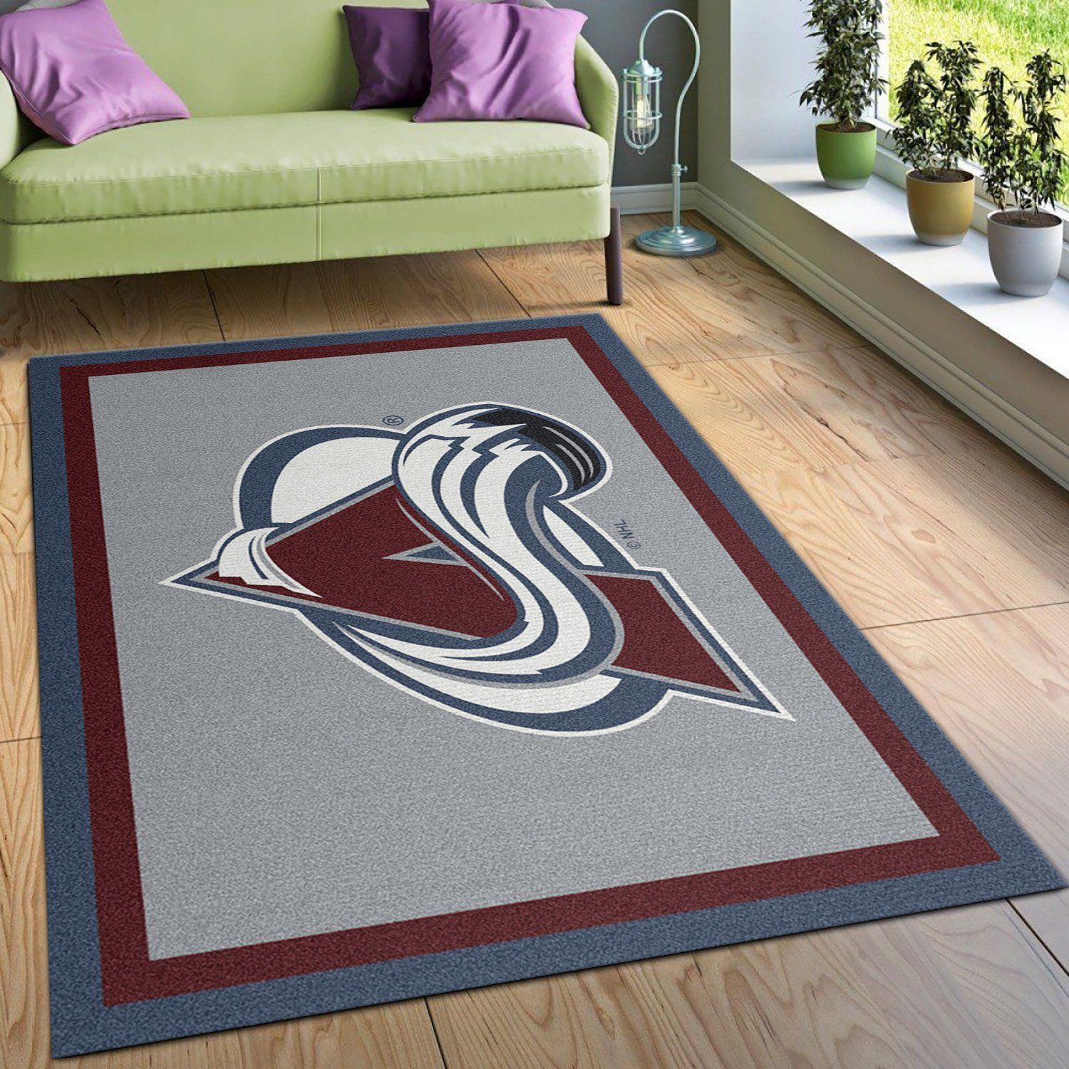 Nhl Spirit Colorado Avalanche Area Rug Carpet, Kitchen Rug, Christmas Gift US Decor - Indoor Outdoor Rugs 2