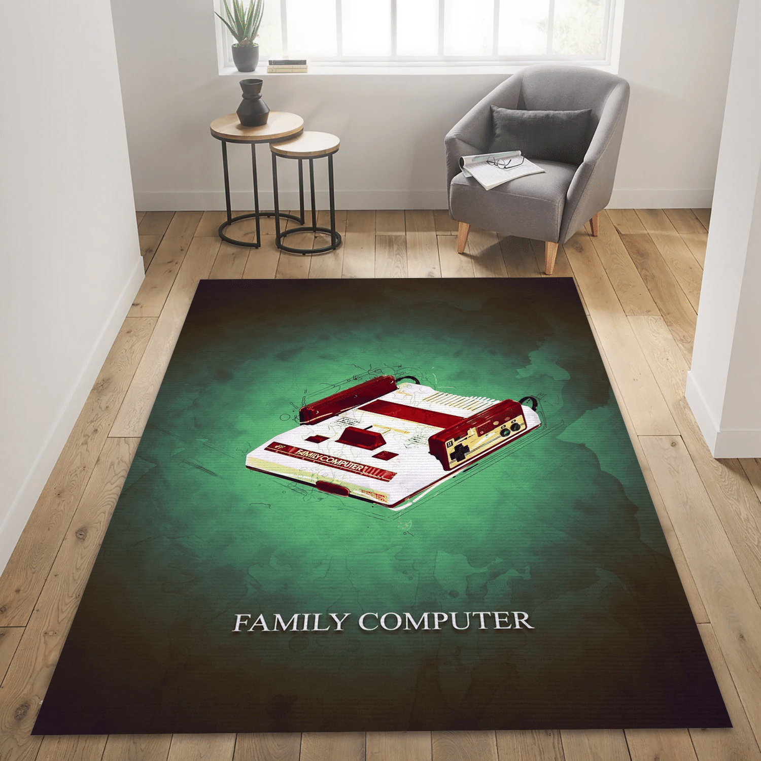 Family Computer Gaming Gaming Area Rug, Bedroom Rug - Family Gift US Decor - Indoor Outdoor Rugs 3