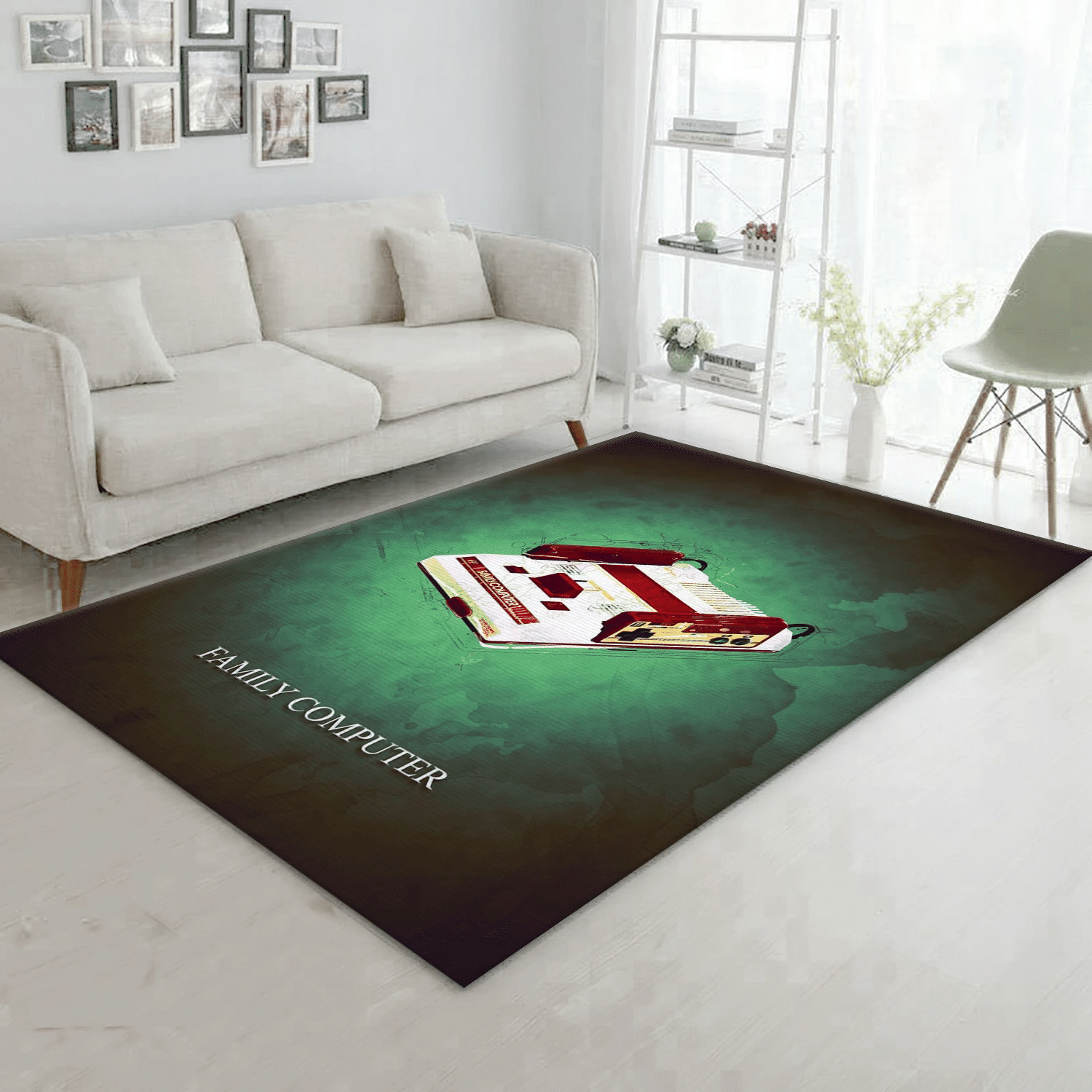 Family Computer Gaming Gaming Area Rug, Bedroom Rug - Family Gift US Decor - Indoor Outdoor Rugs 2
