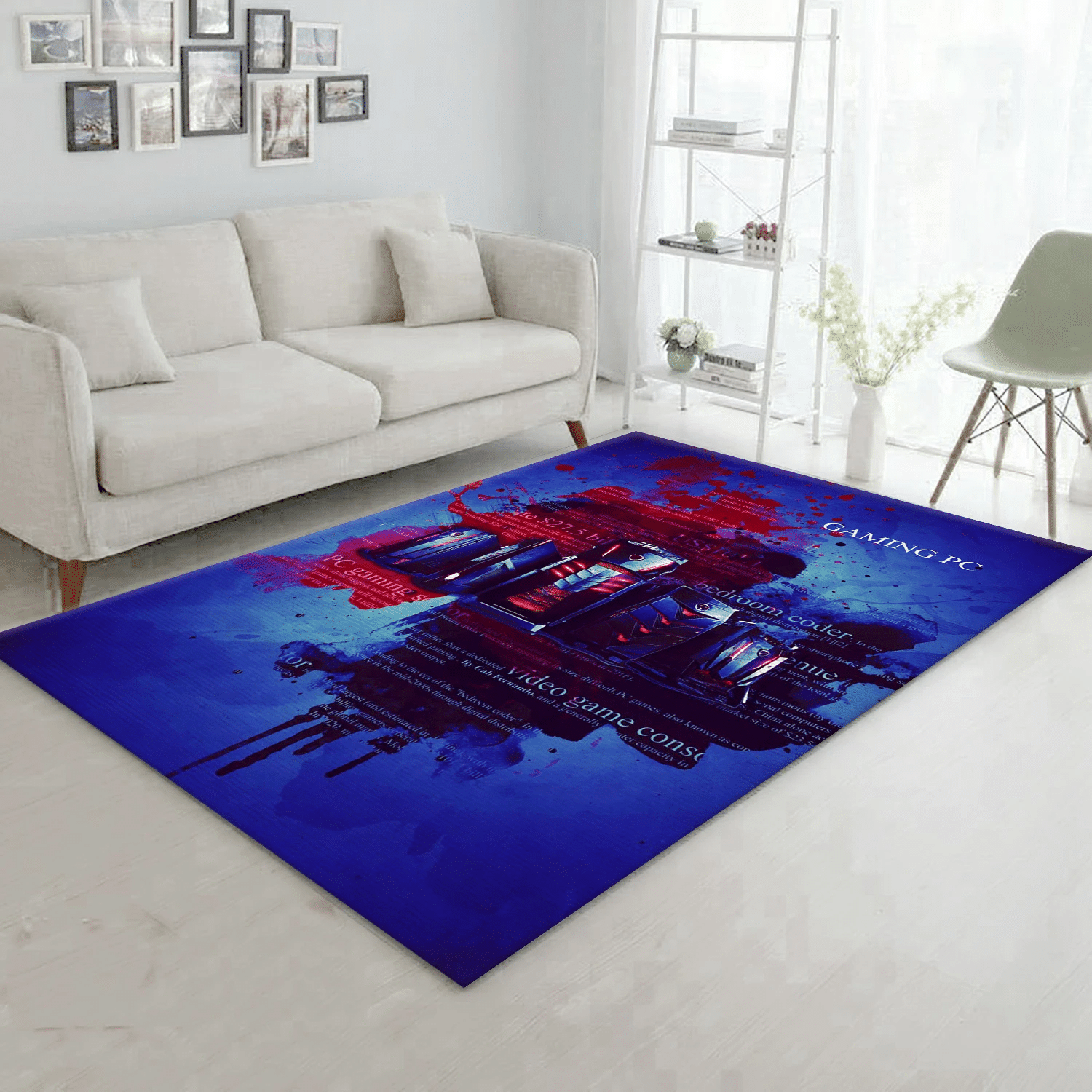Gaming Pc Gaming Weapon Area Rug Carpet, Living Room Rug - Christmas Gift US Decor - Indoor Outdoor Rugs 3