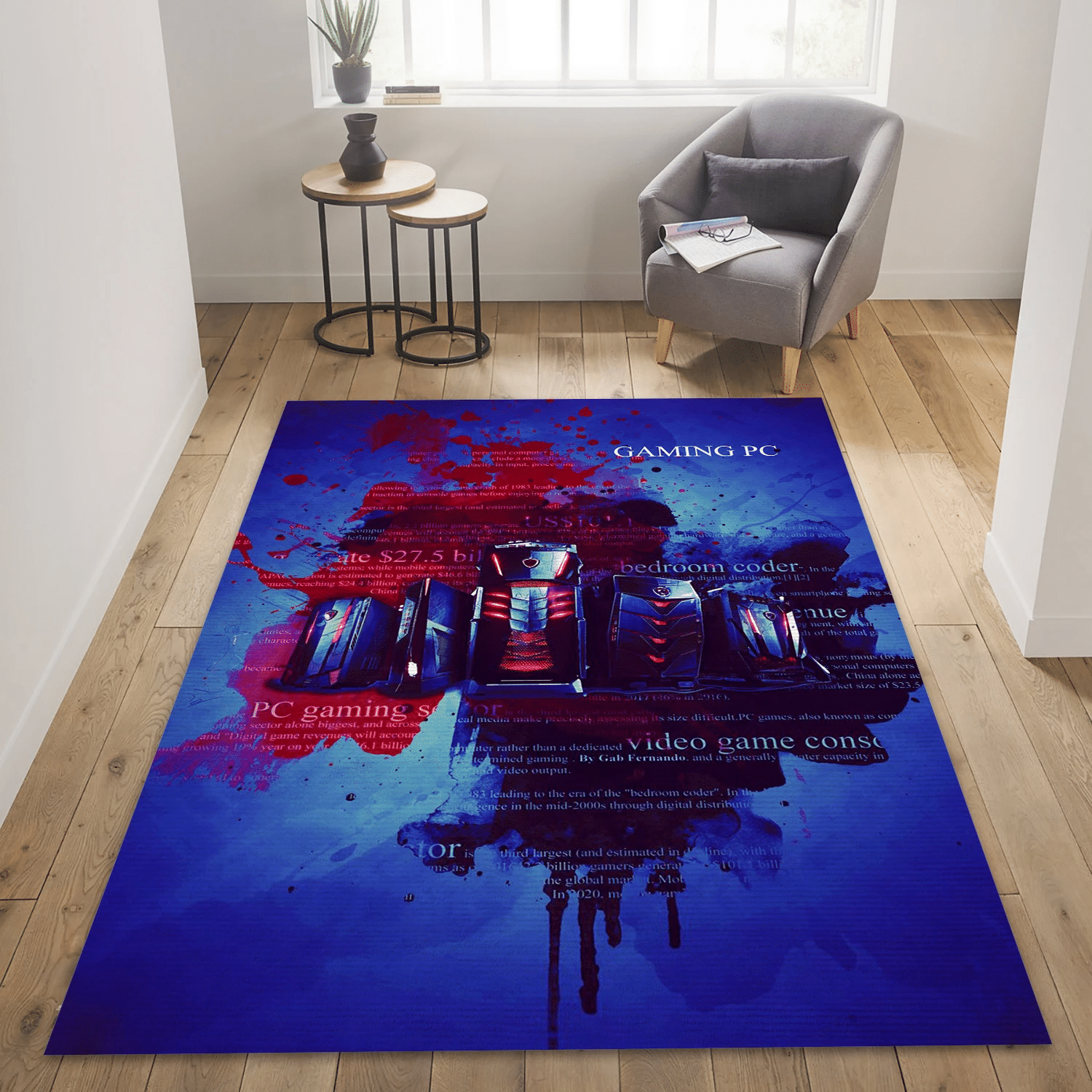 Gaming Pc Gaming Weapon Area Rug Carpet, Living Room Rug - Christmas Gift US Decor - Indoor Outdoor Rugs 1