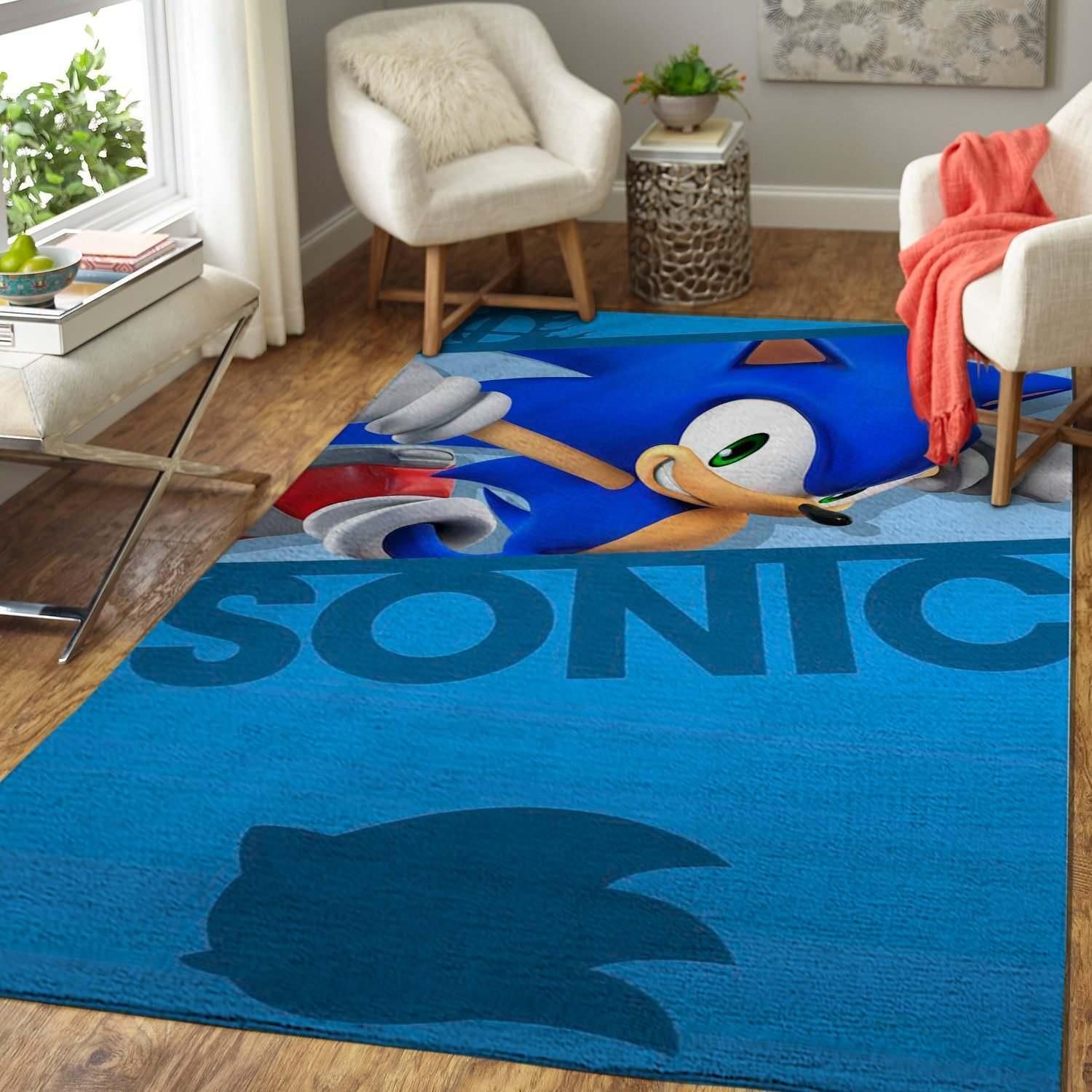 Videogame Fans Sonic The Hedgehog Area Rug - Indoor Outdoor Rugs 1