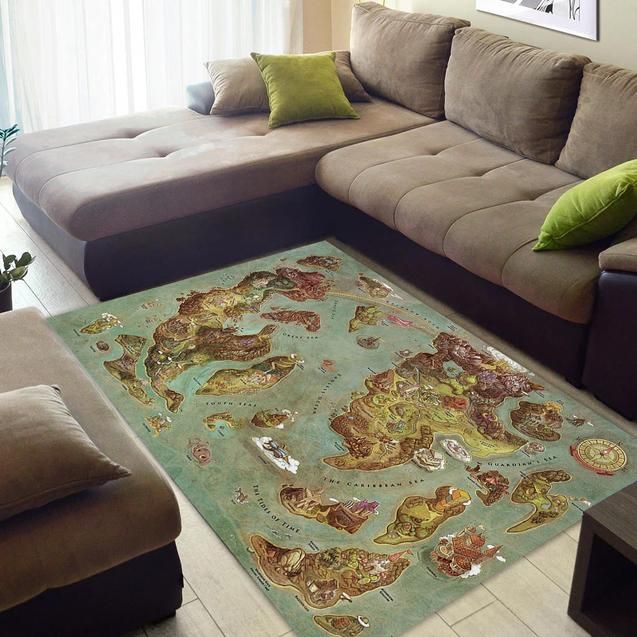 The Video Games World Map Area Rug Chrismas Gift - Indoor Outdoor Rugs 1