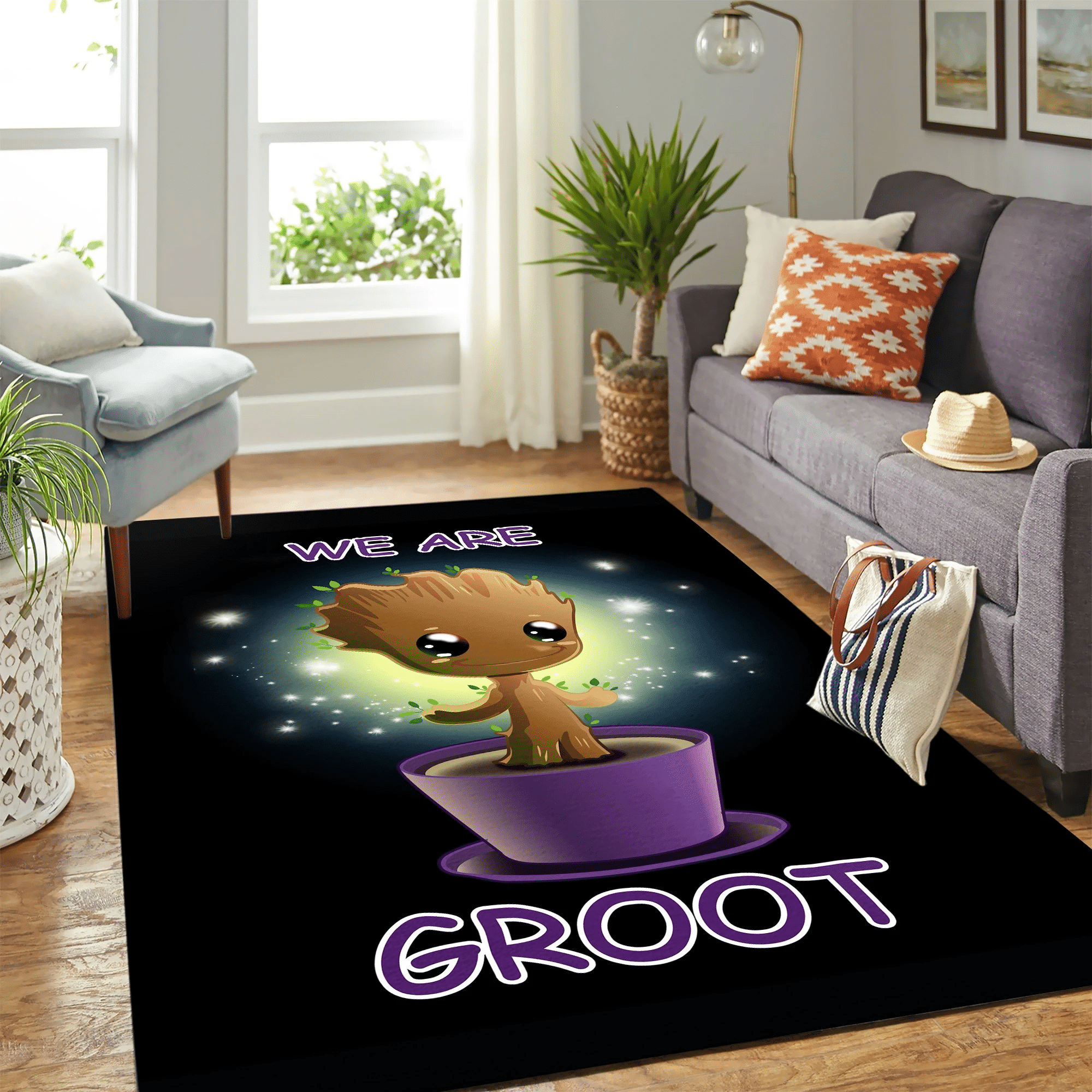 Baby Groot Guardians Of The Galaxy Carpet Floor Area Rug Chrismas Gift - Indoor Outdoor Rugs 1