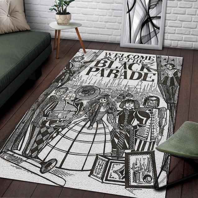 Welcome To The Black Parade Area Rug Chrismas Gift - Indoor Outdoor Rugs 1