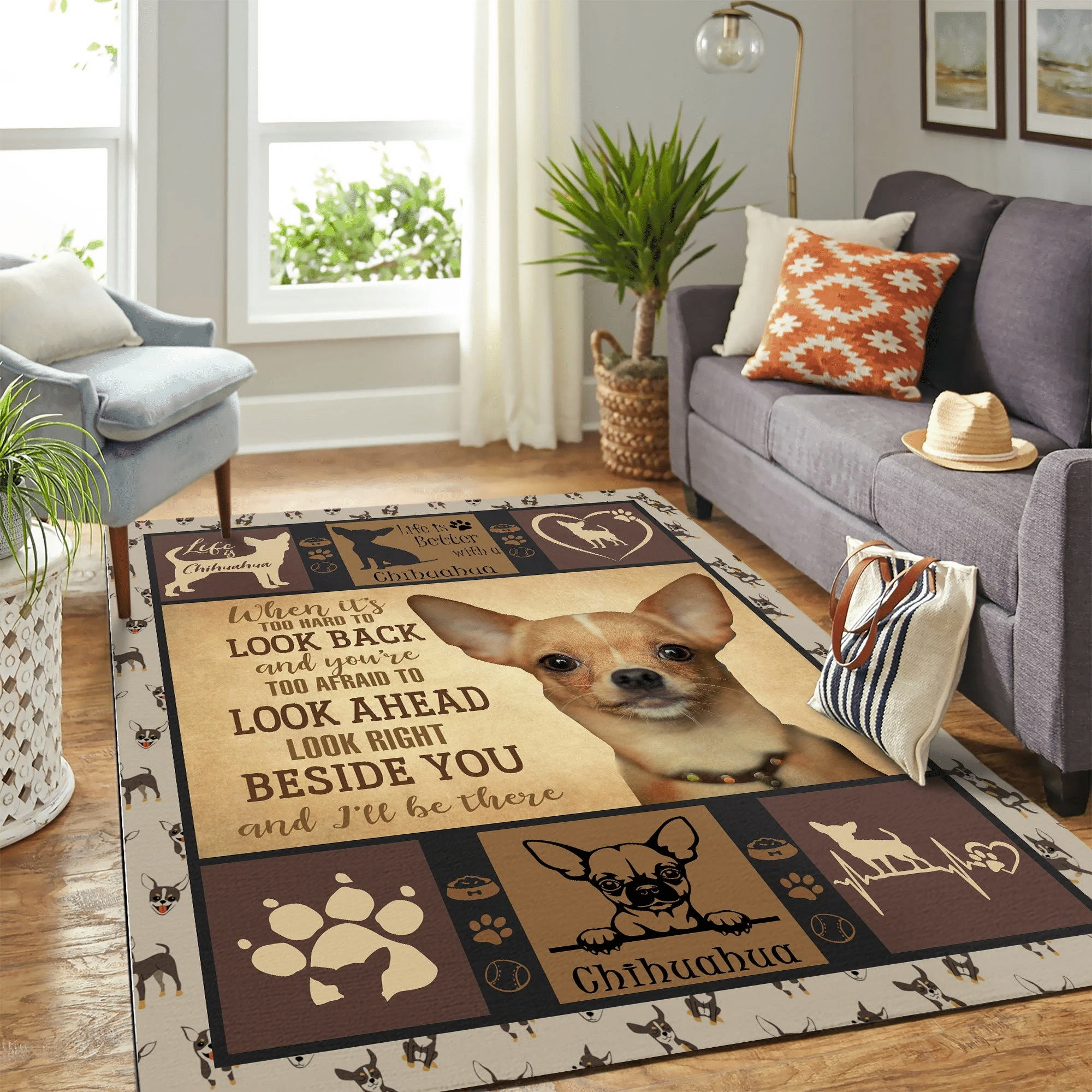 Chihuahua Vq Quilt Mk Carpet Area Rug Chrismas Gift - Indoor Outdoor Rugs 1