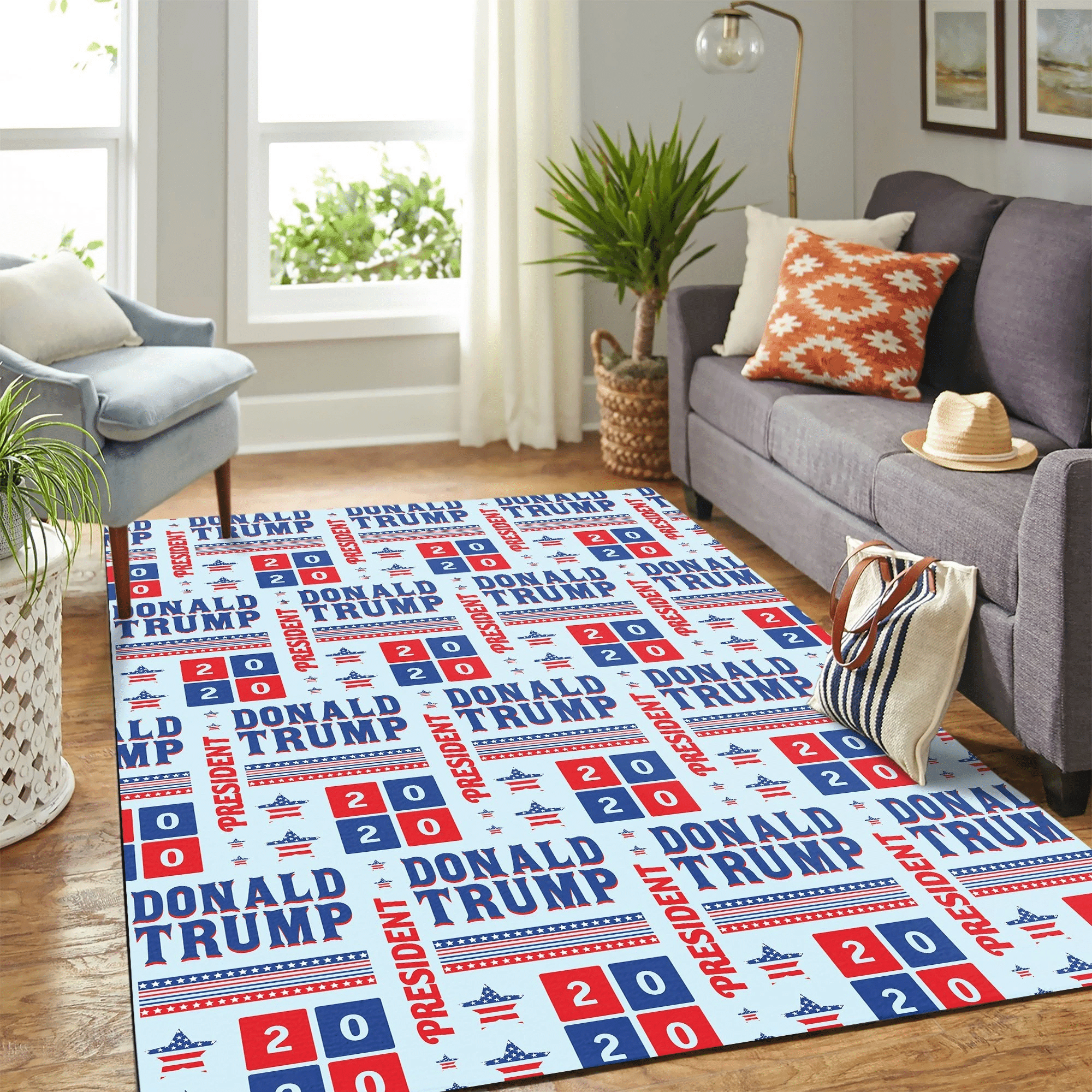 Trump Win Campaign Carpet Area Rug Chrismas Gift - Indoor Outdoor Rugs 1