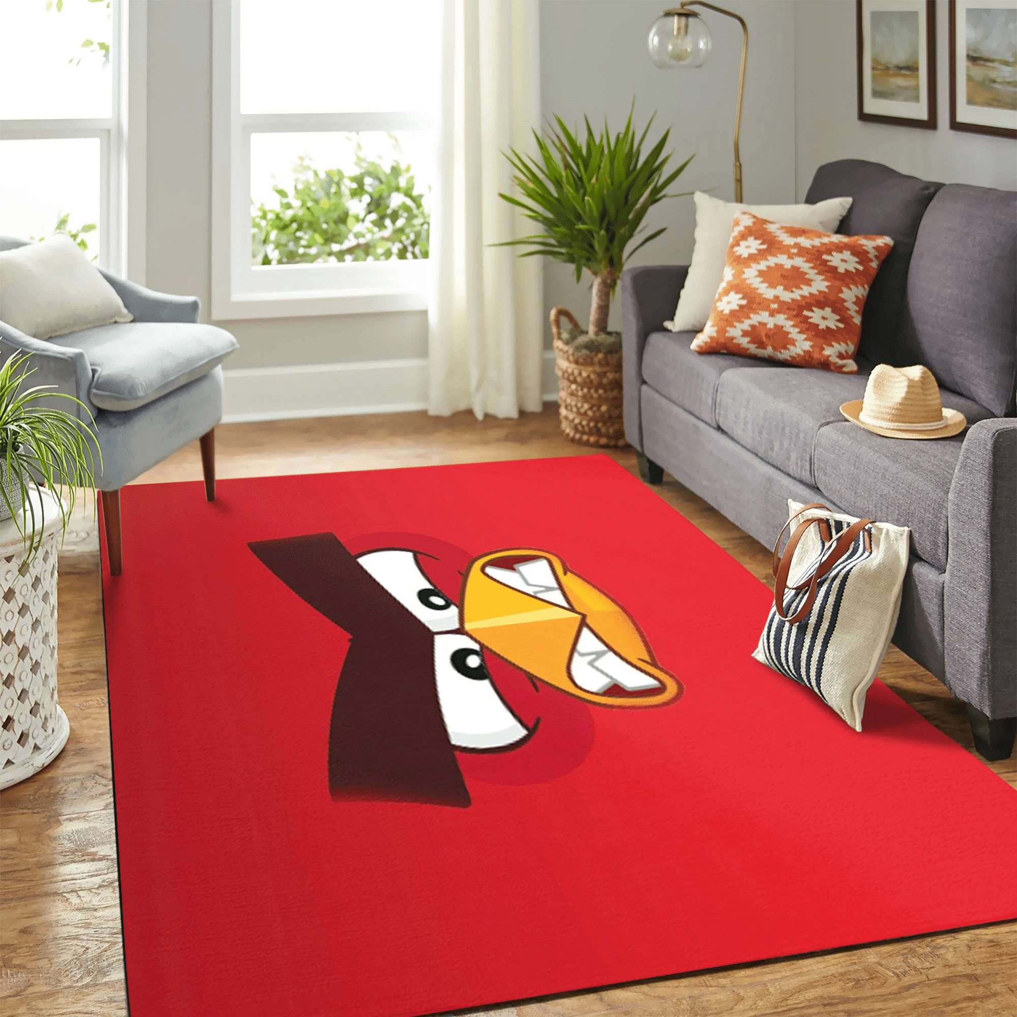 Angry Bird Carpet Floor Area Rug Chrismas Gift - Indoor Outdoor Rugs 1