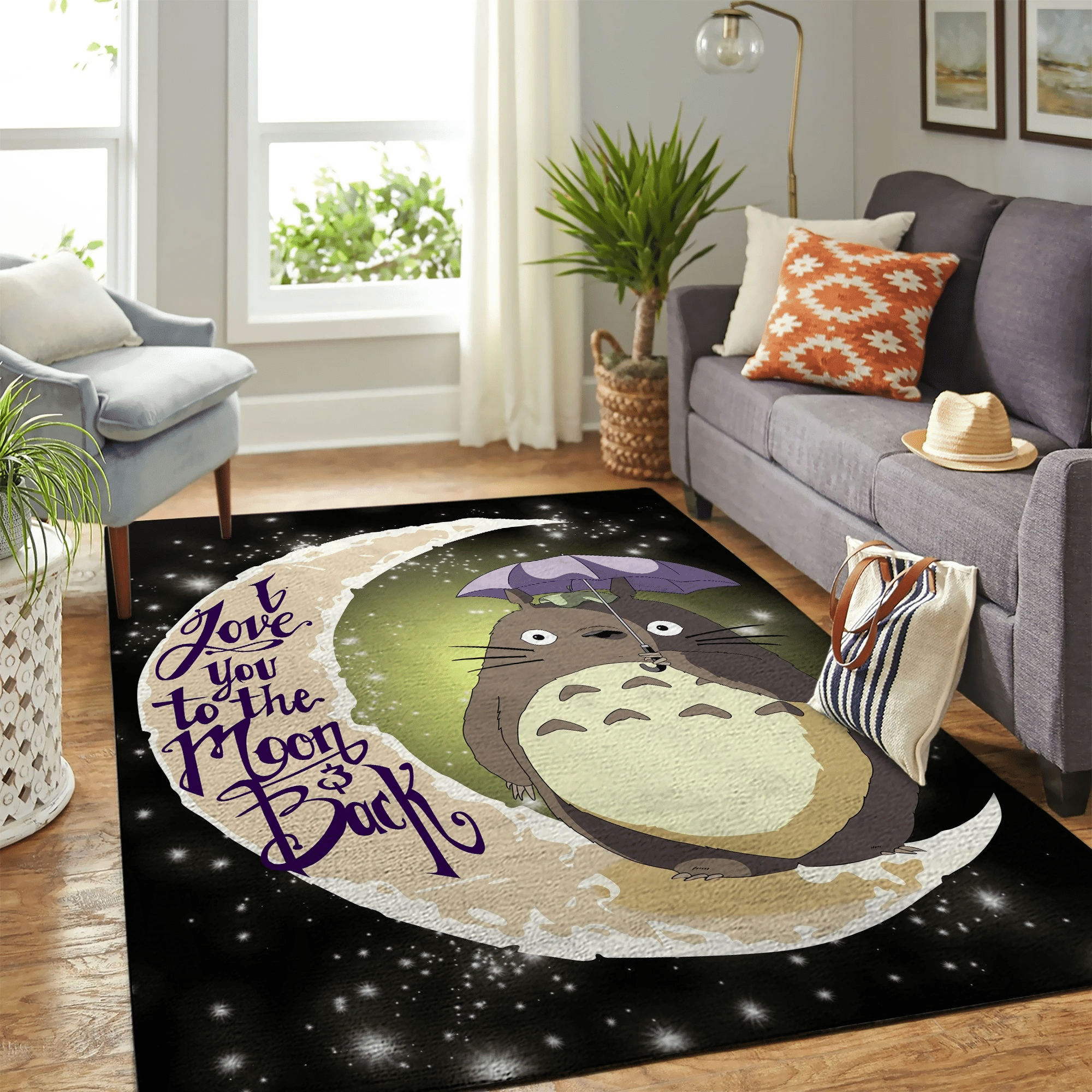 Totoro Anime Carpet Rug Chrismas Gift - TKT Familys