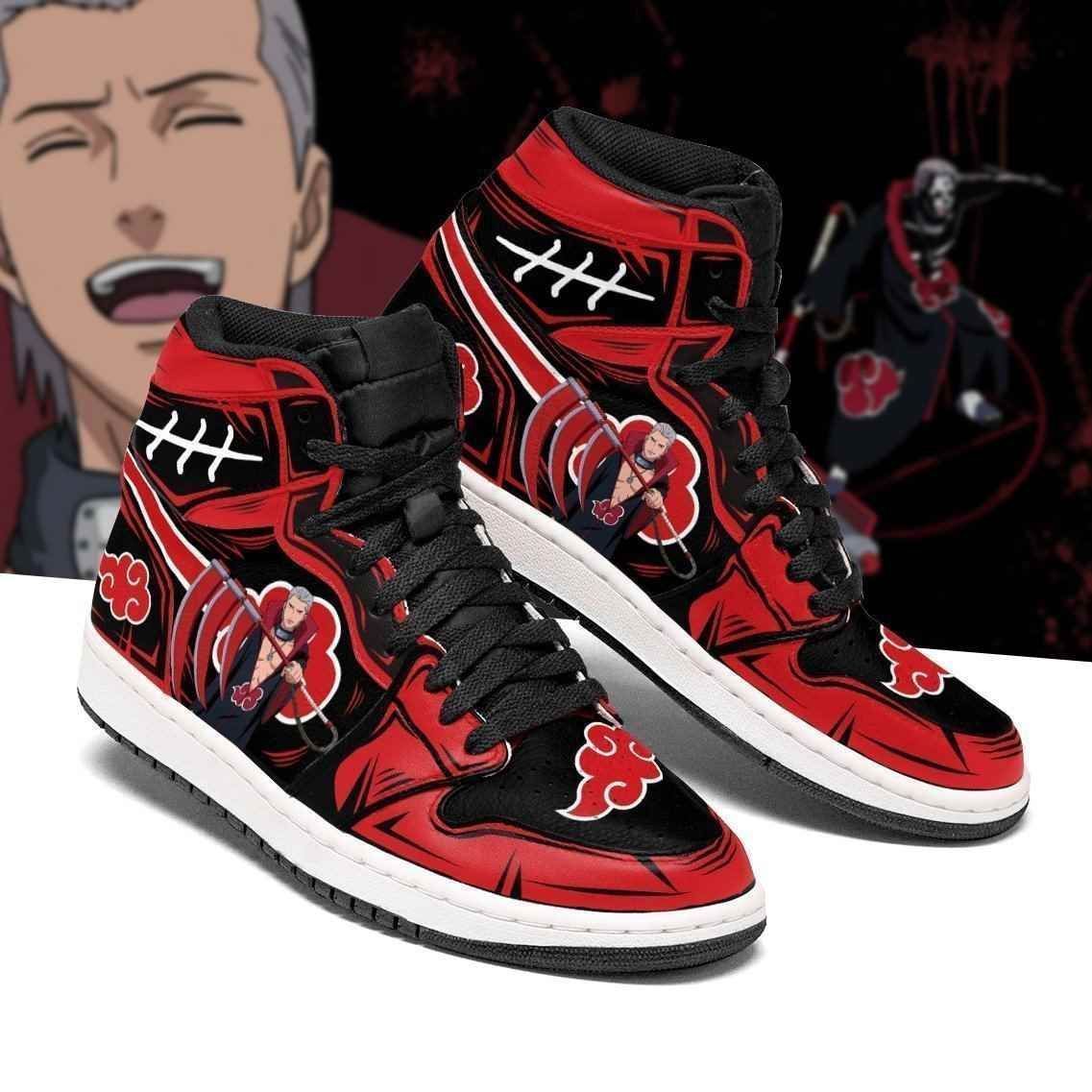 Akatsuki Hidan Naruto Sneakers Anime Air Jordan Shoes Sport