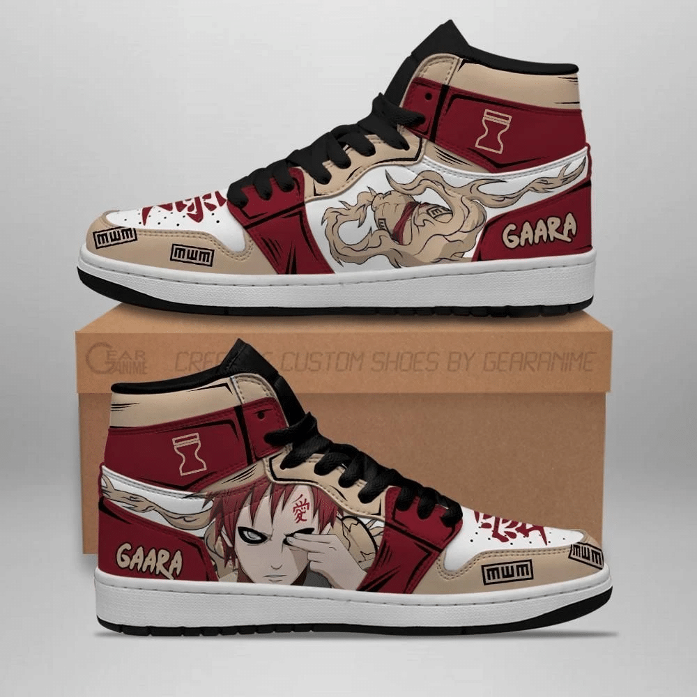 Naruto Gaara Sand Skill Costume Anime Air Jordan Shoes Sport Sneakers