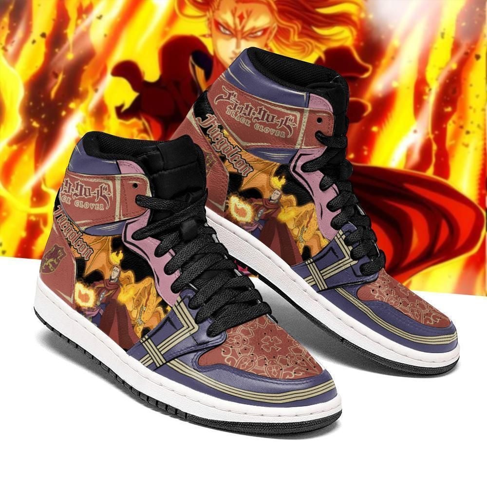 Fuegoleon Vermillion Black Clover Anime Air Jordan Shoes Sport Sneakers